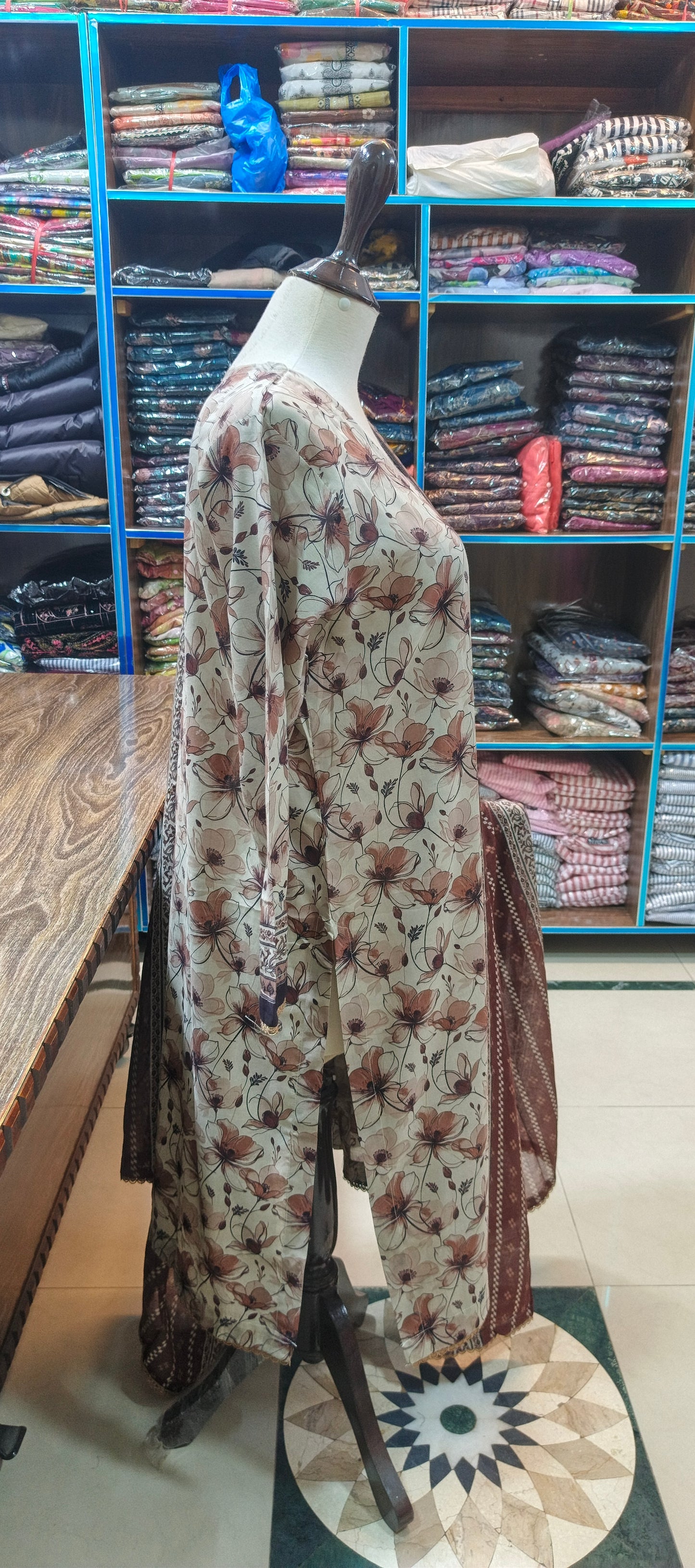 Safina premium lawn stiched shalwar kameez 3 pc