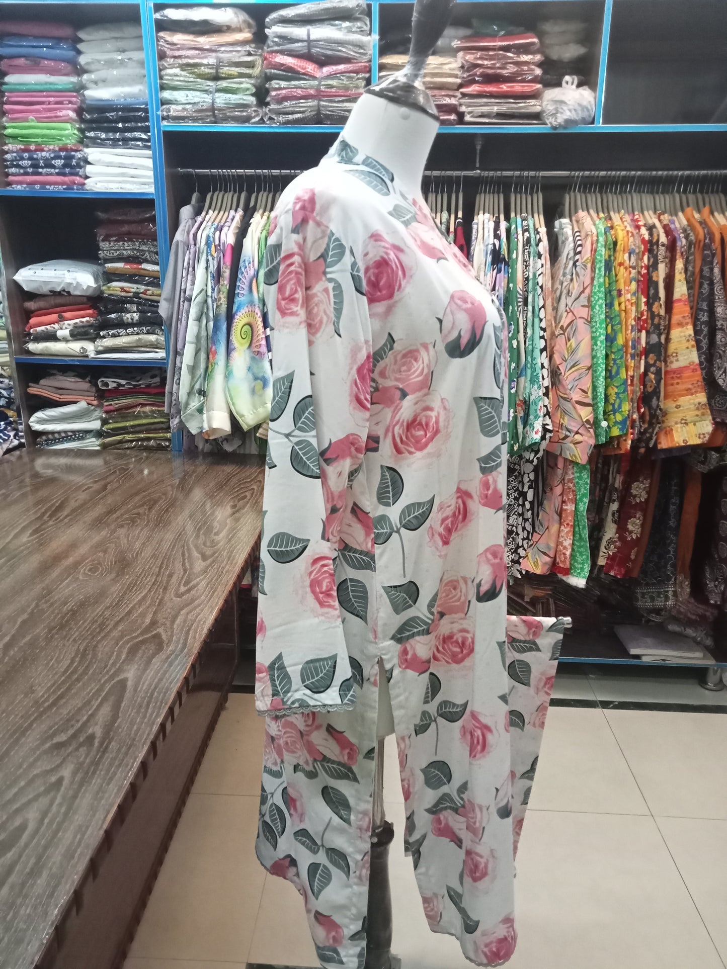 stitched -linen-co-ord-set - AMBREEN CLOTHING