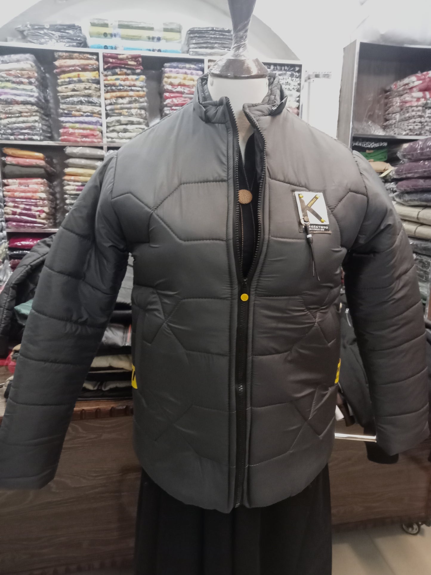 puffer jacket hoodie full sleeves - AMBREEN CLOTHING