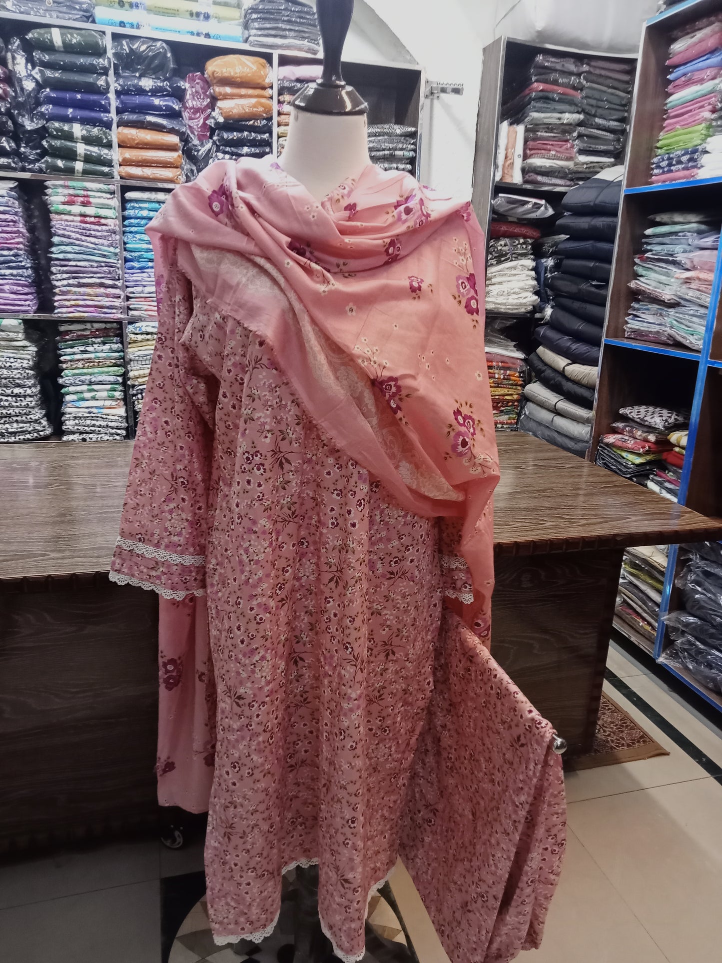 bin Saeed shirt trouser pure lawn 3 pc