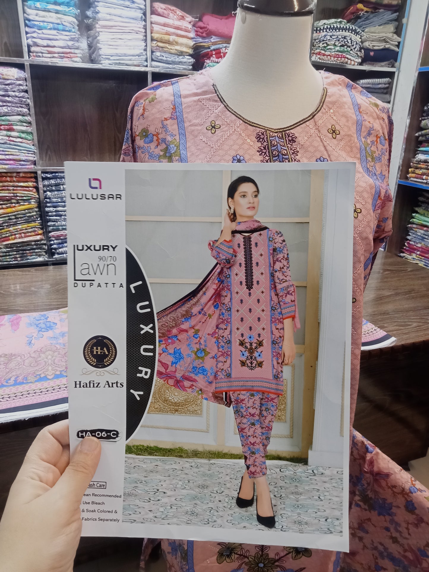 embroidered shirt trousers 3 pc