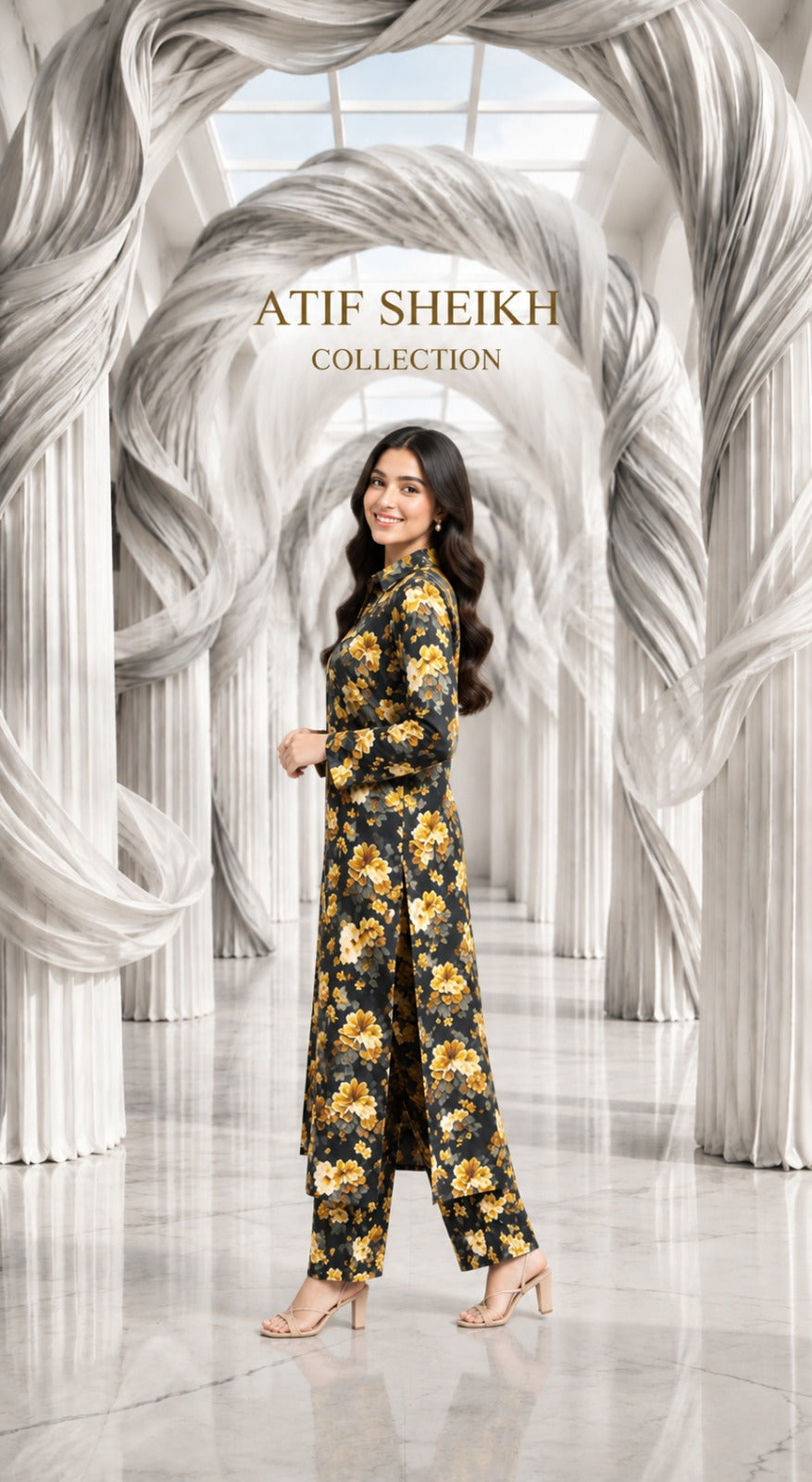 Marina stiched long 2 pc
