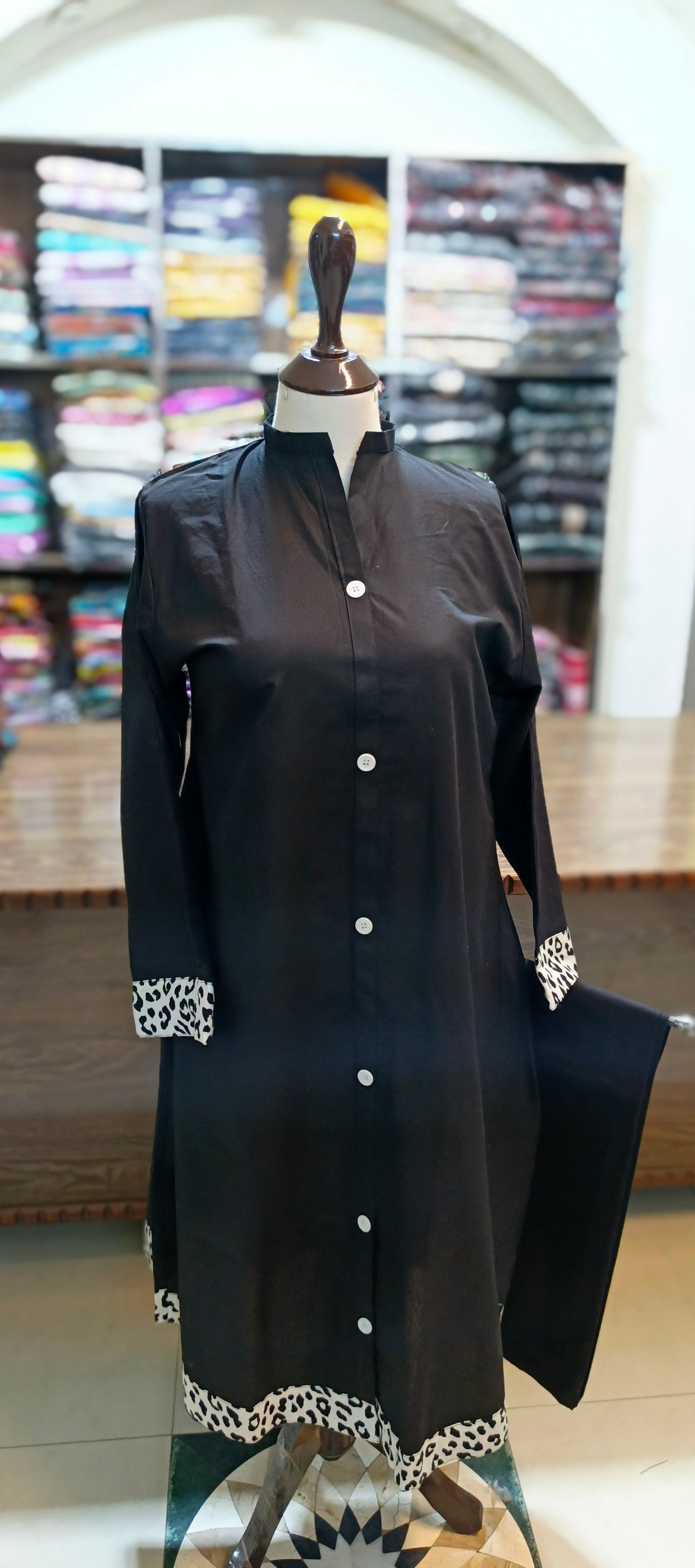 bin Saeed solid khaddar maxi