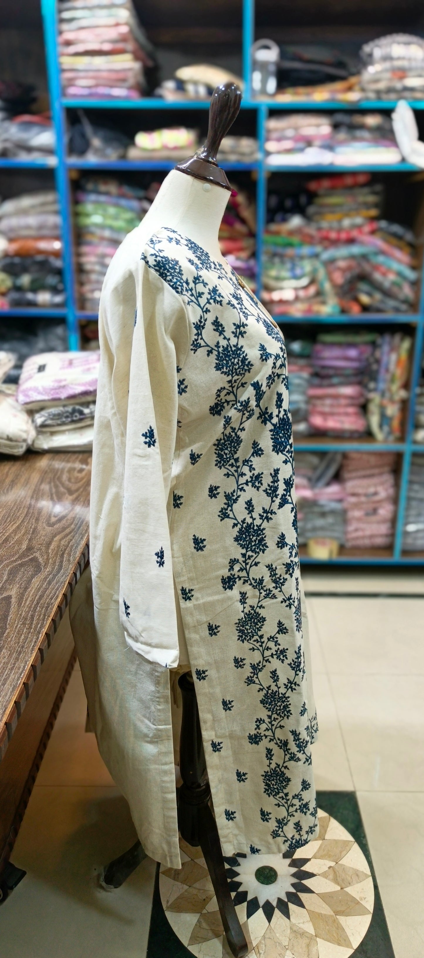 Karandi khaddar embroidered stiched 3 pc FR