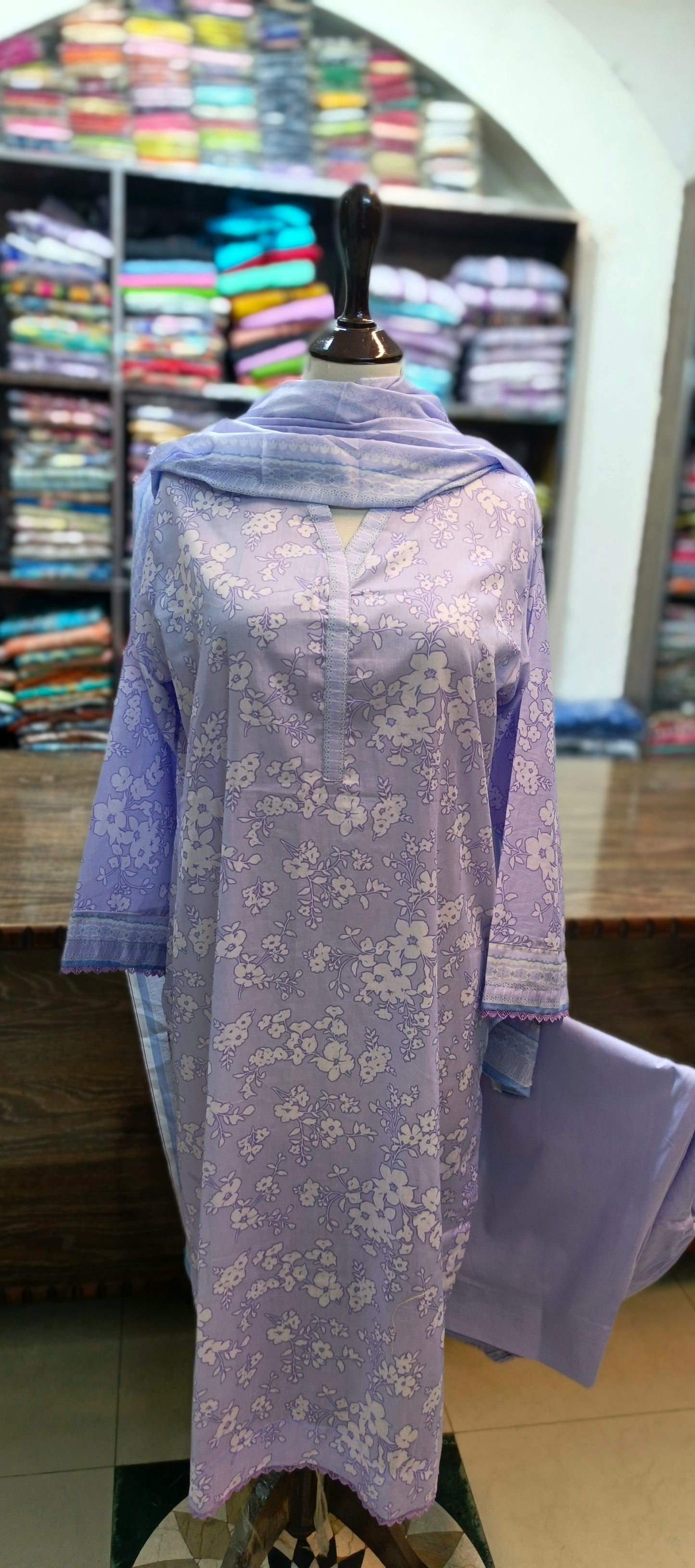 Safina premium lawn farshi shalwar 3 pc