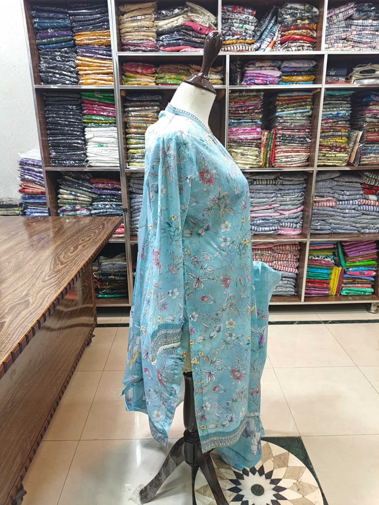 Binsaeed premium lawn stiched shirt trouser stiched 3pc aqupnk2