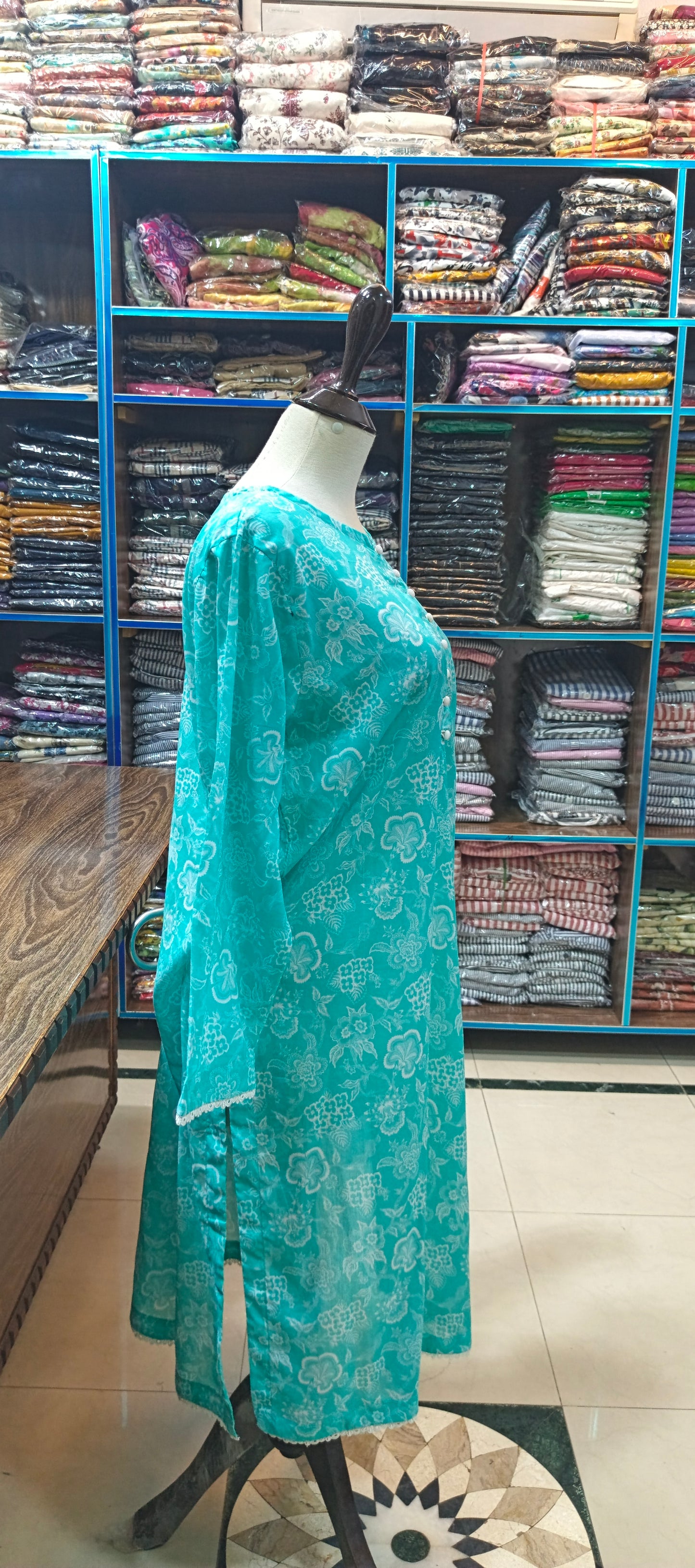 Bin saeed lawn stiched shalwar kameez