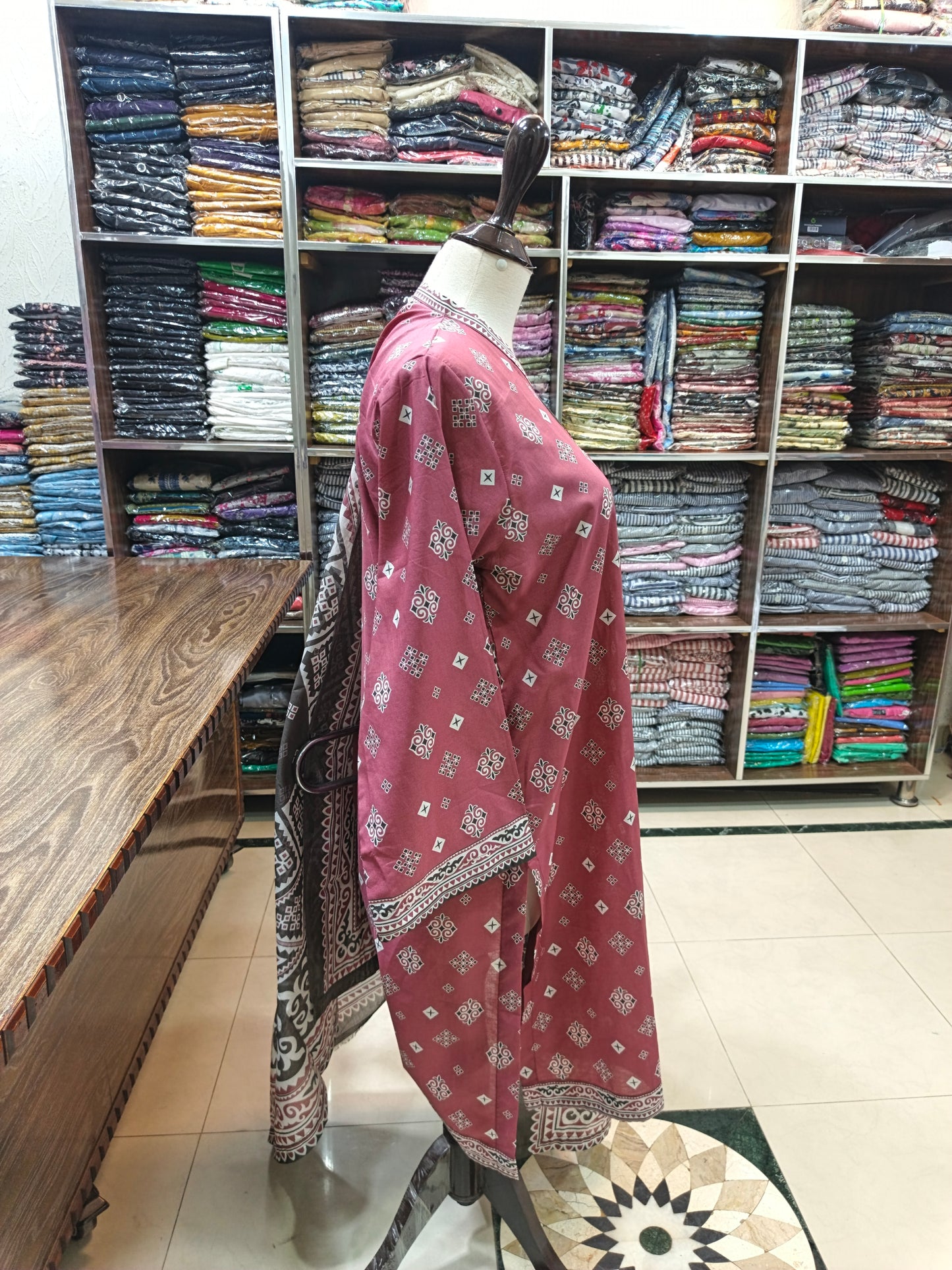 Bin saeed premium lawn stiched shalwar kameez 3pc tpnkchk