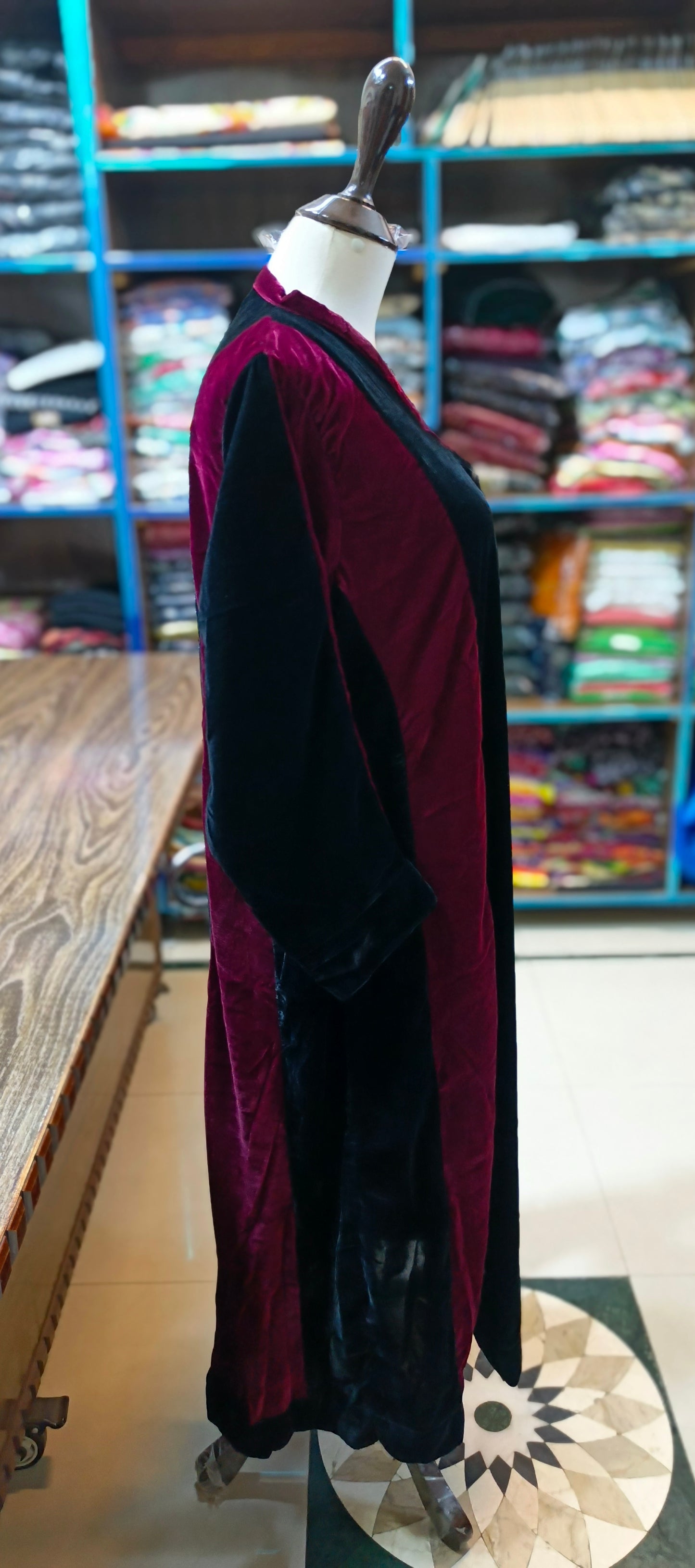 Micro velvet (9000) long frock