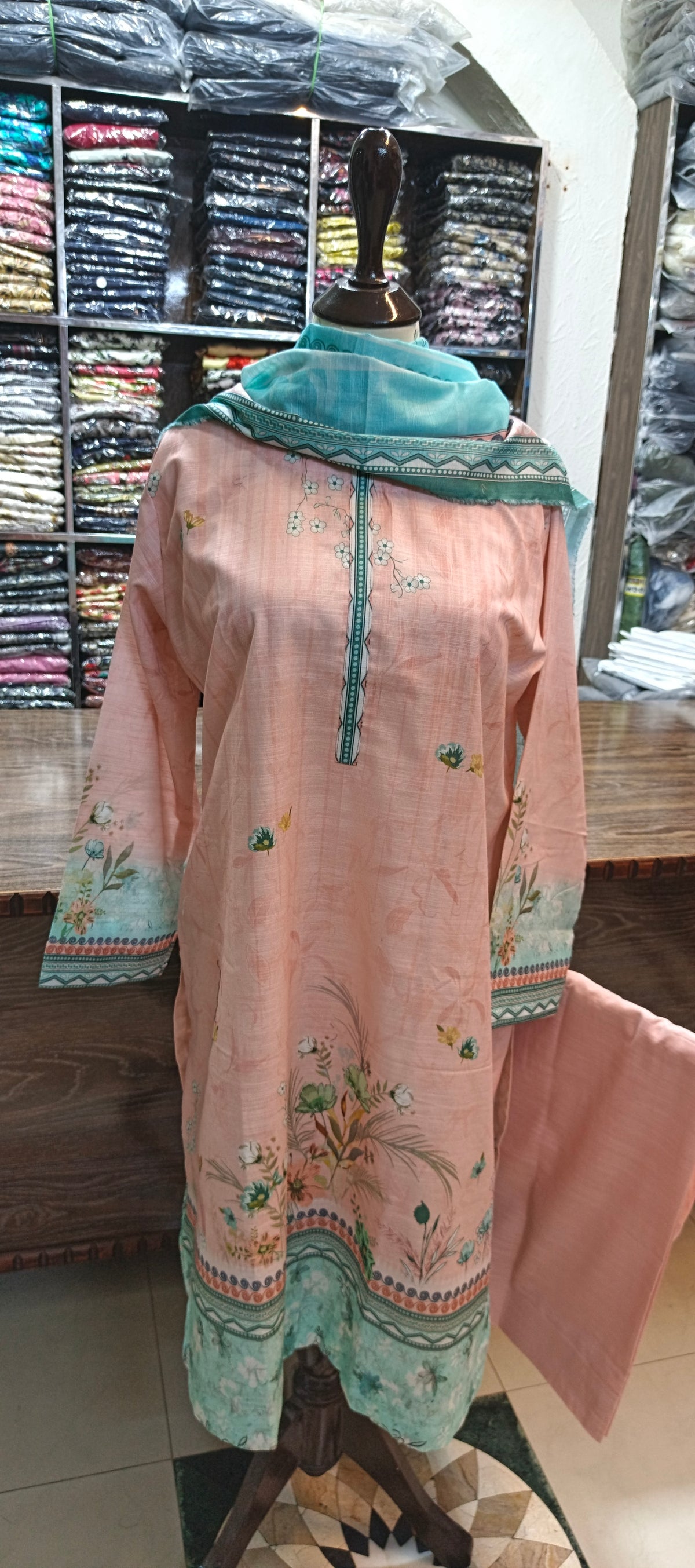 Bin saeed khaddar shalwar kameez 3 pc