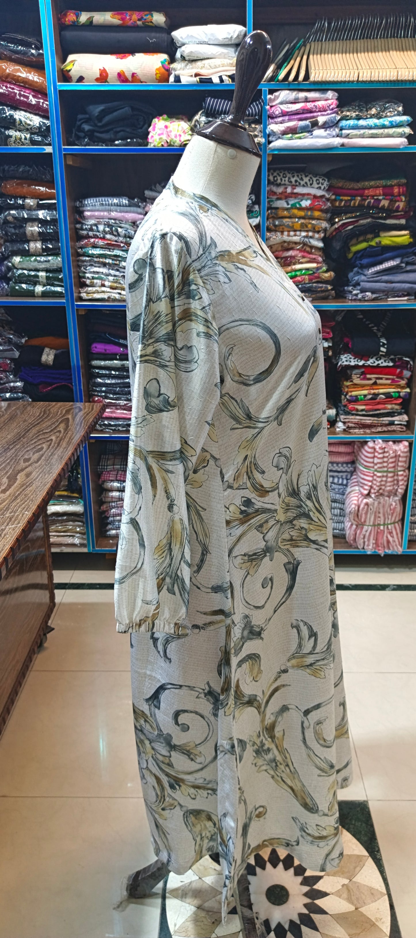 Silk stiched A line