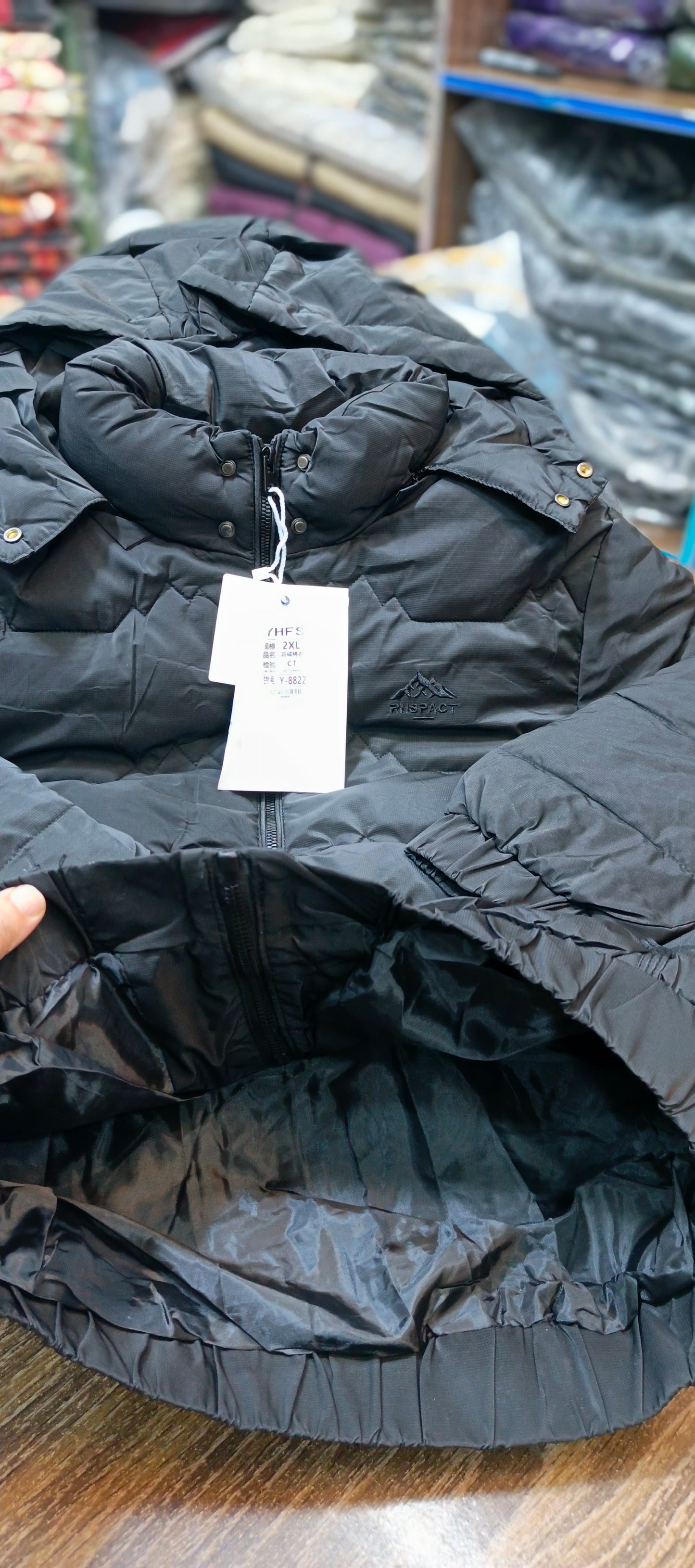 Puffer hooded jacket