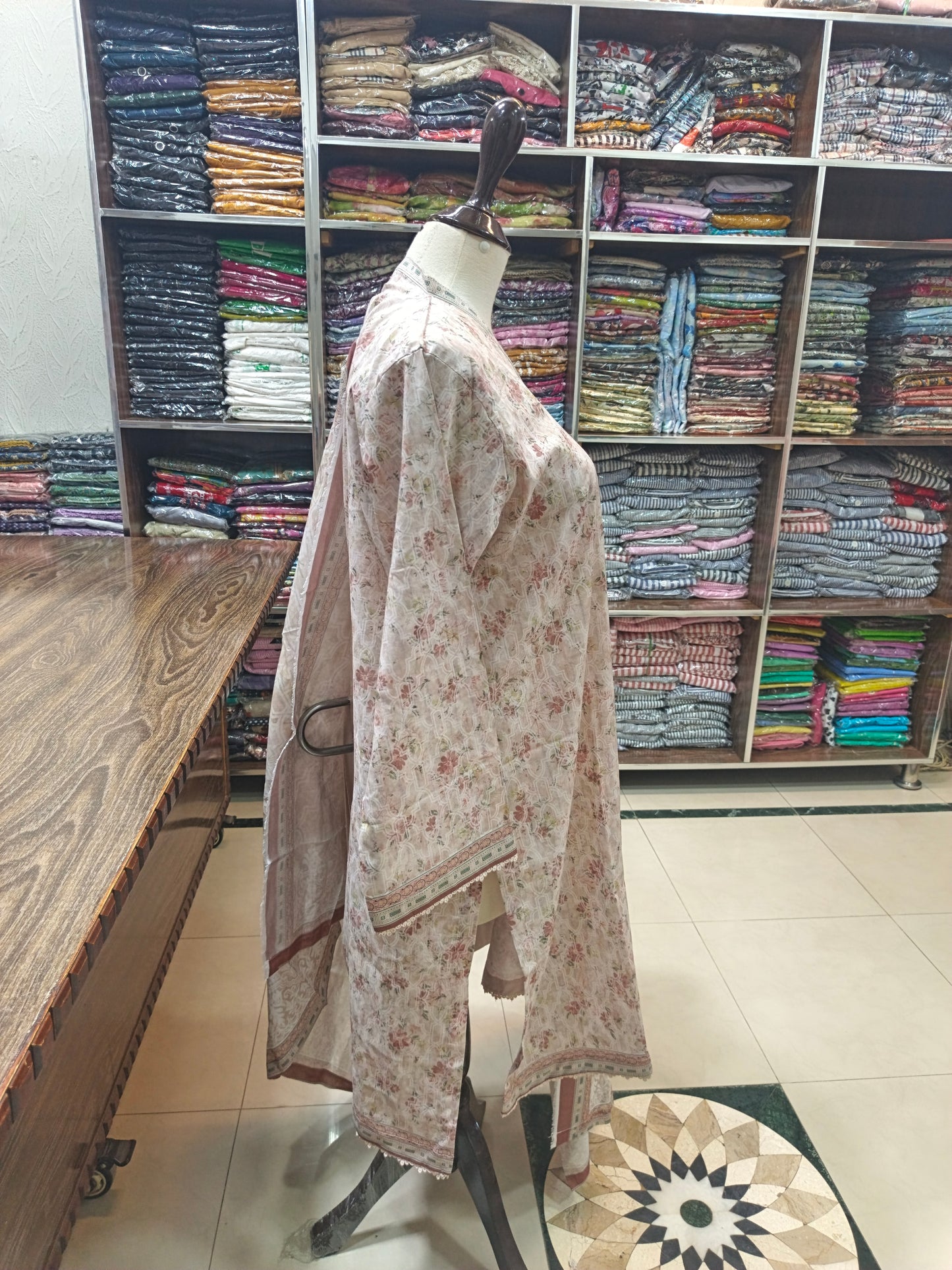 Bin saeed premium lawn stiched shirt trouser 3pc sftskn