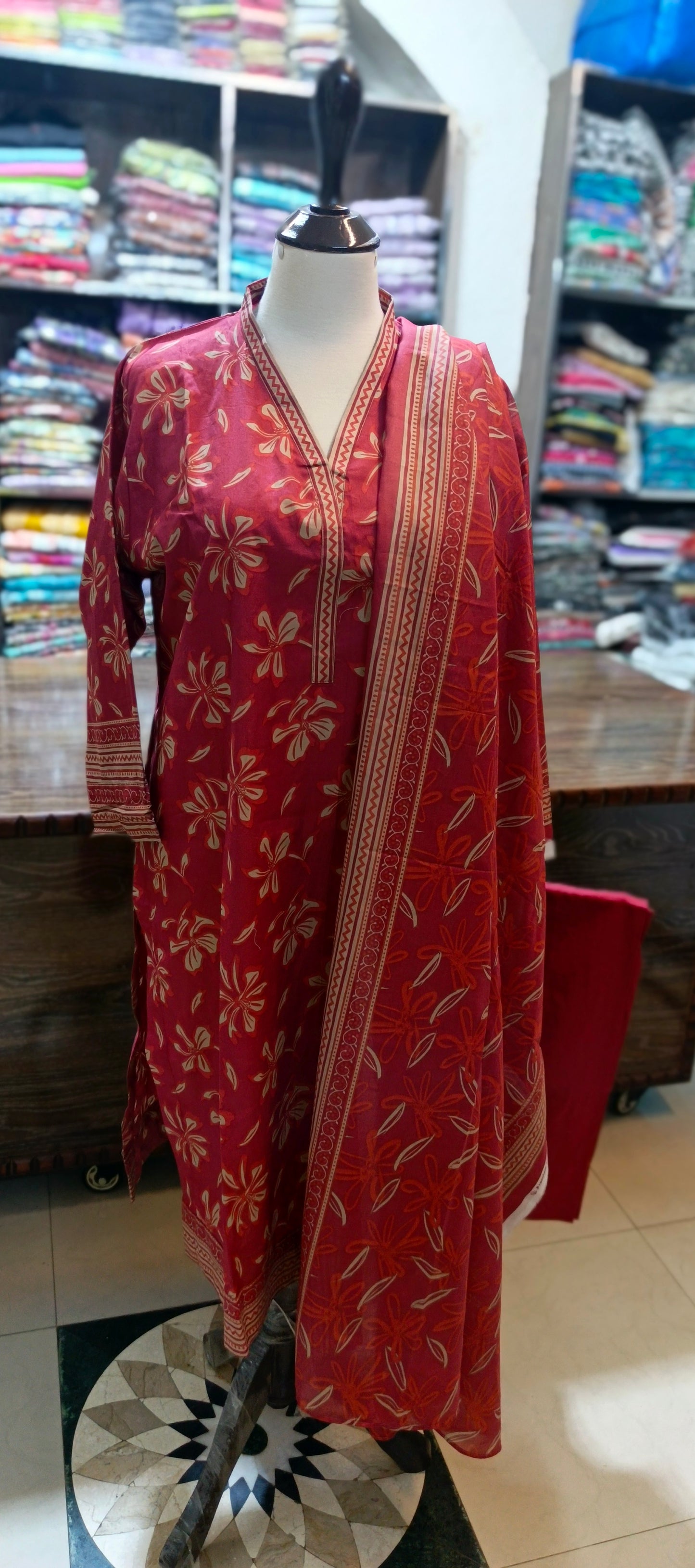 Safina premium lawn farshi shalwar 3 pc
