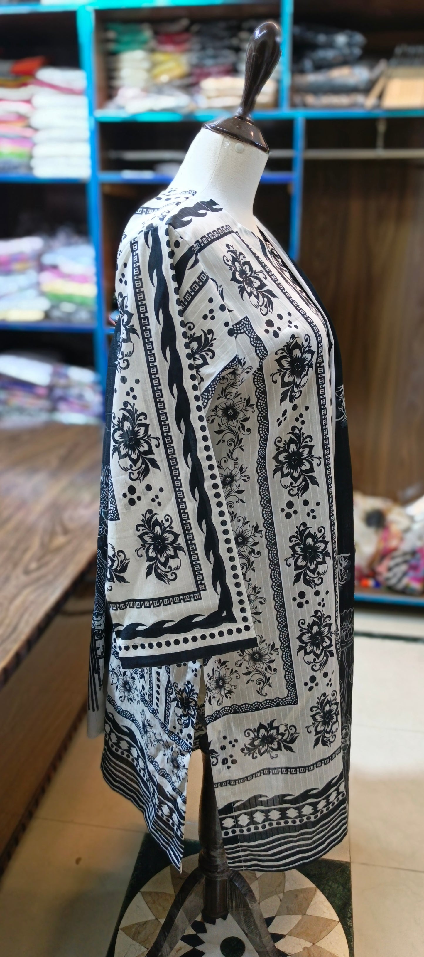 Co ord set 3 pc pure lawn