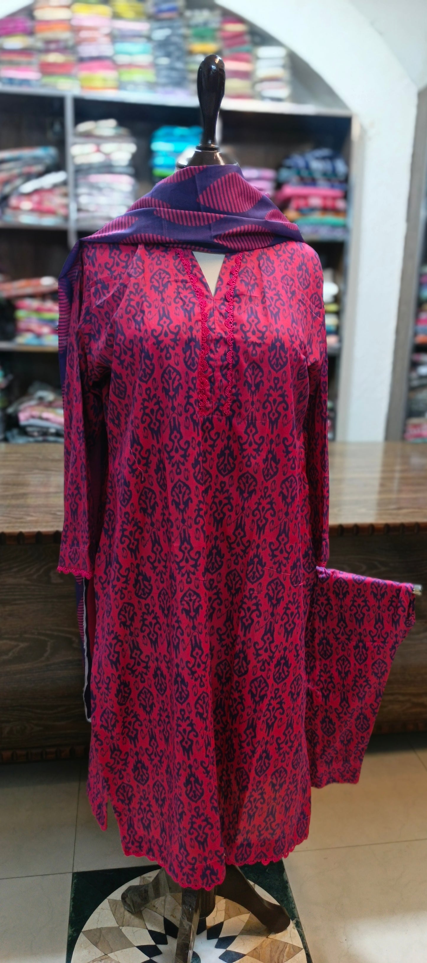 Bin Saeed shirt trouser pure lawn three pc