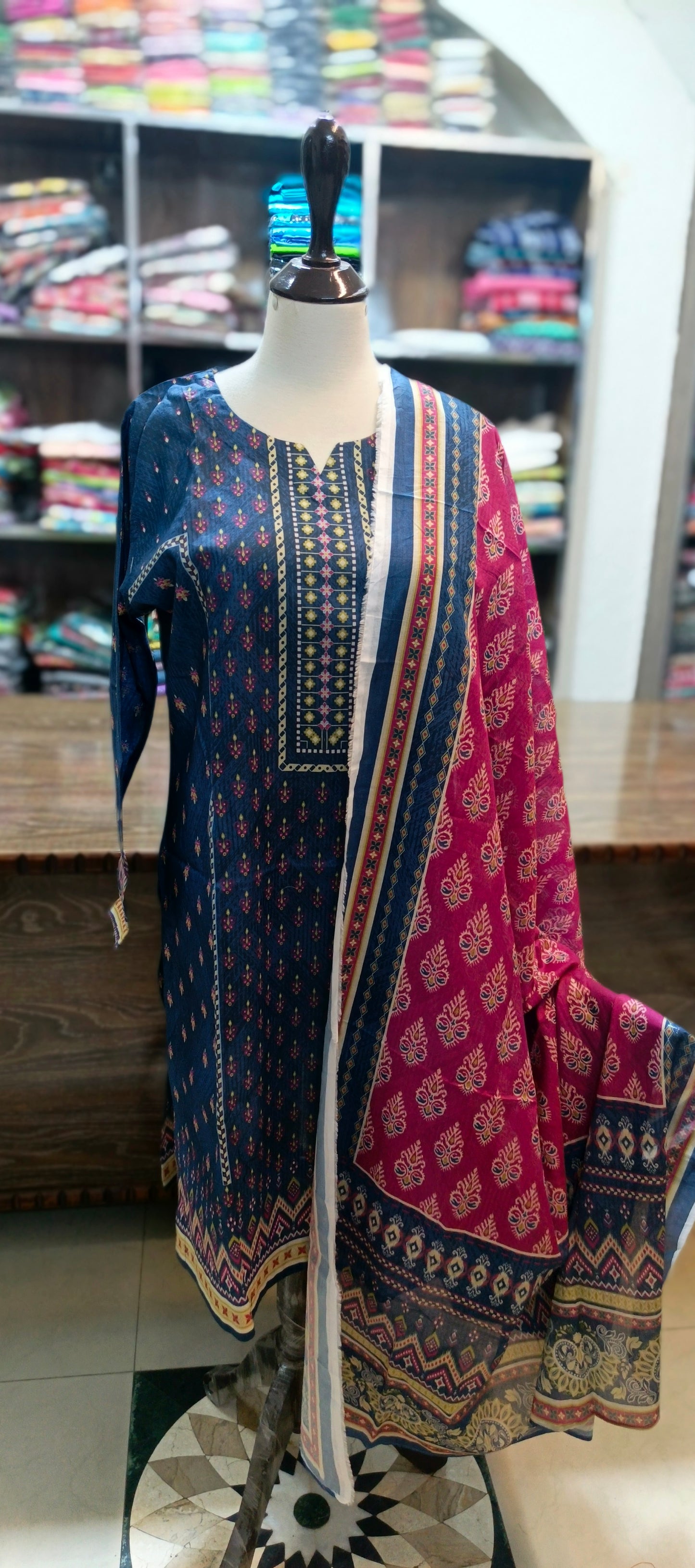 Safina premium lawn farshi shalwar 3 pc