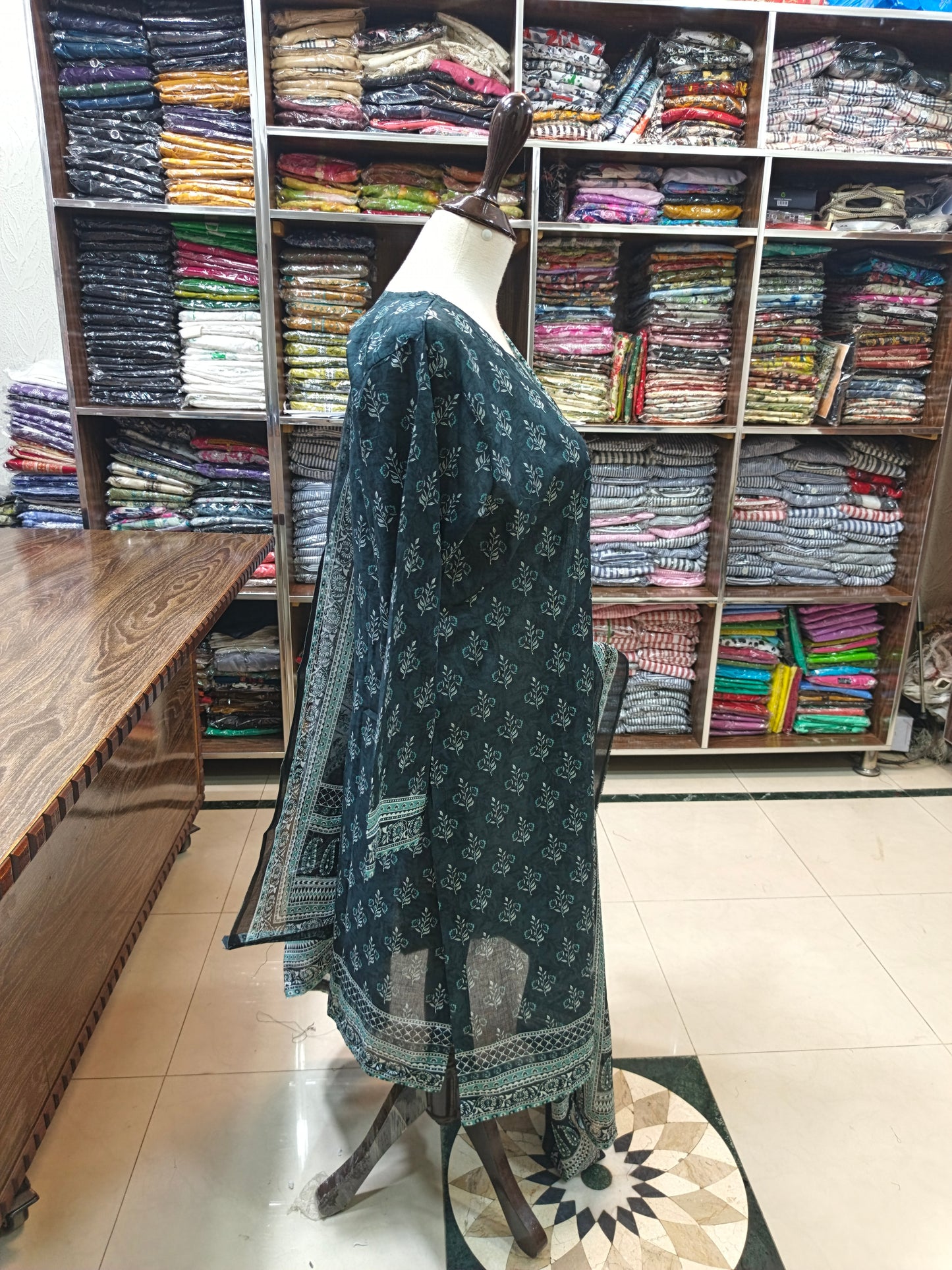 Binsaeed premium lawn stiched shirt trouser stiched 3pc Mngwt