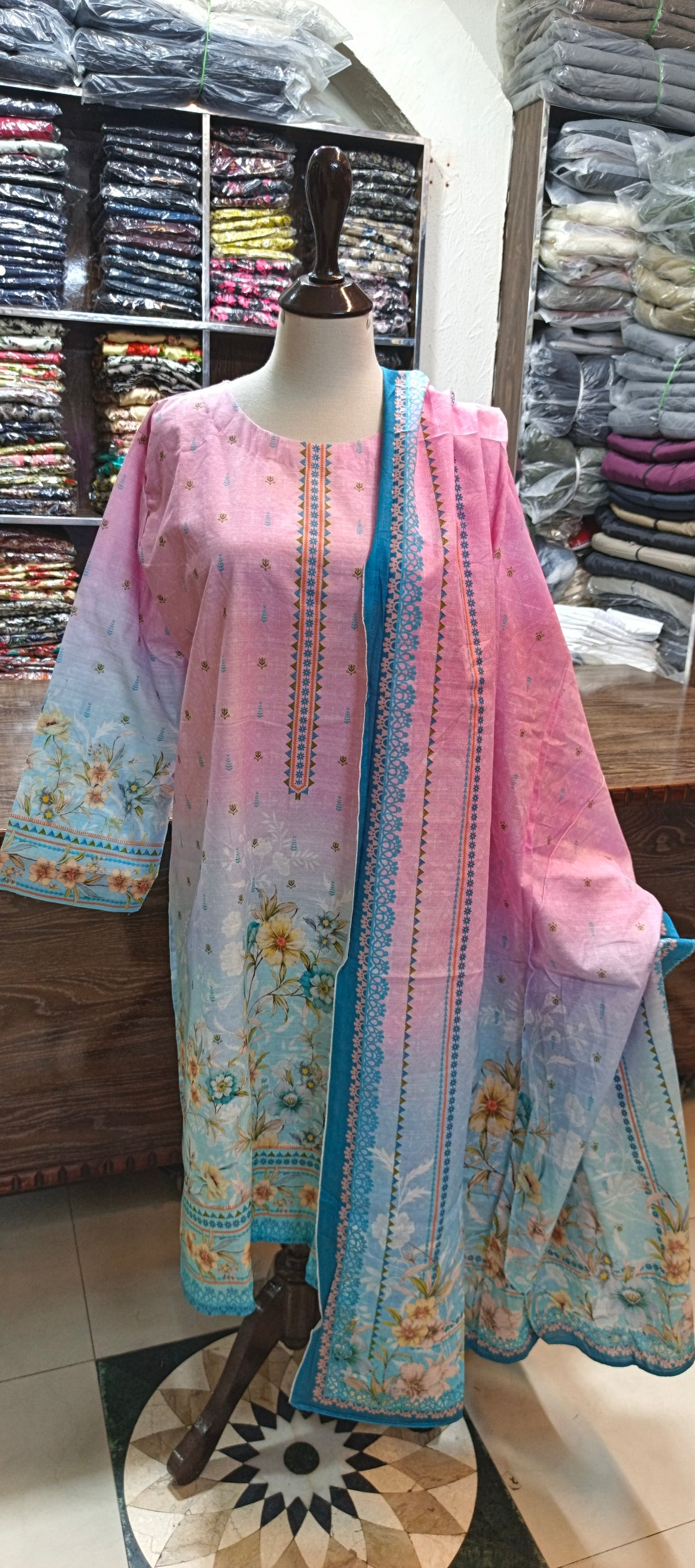 Bin saeed khaddar shalwar kameez 3 pc
