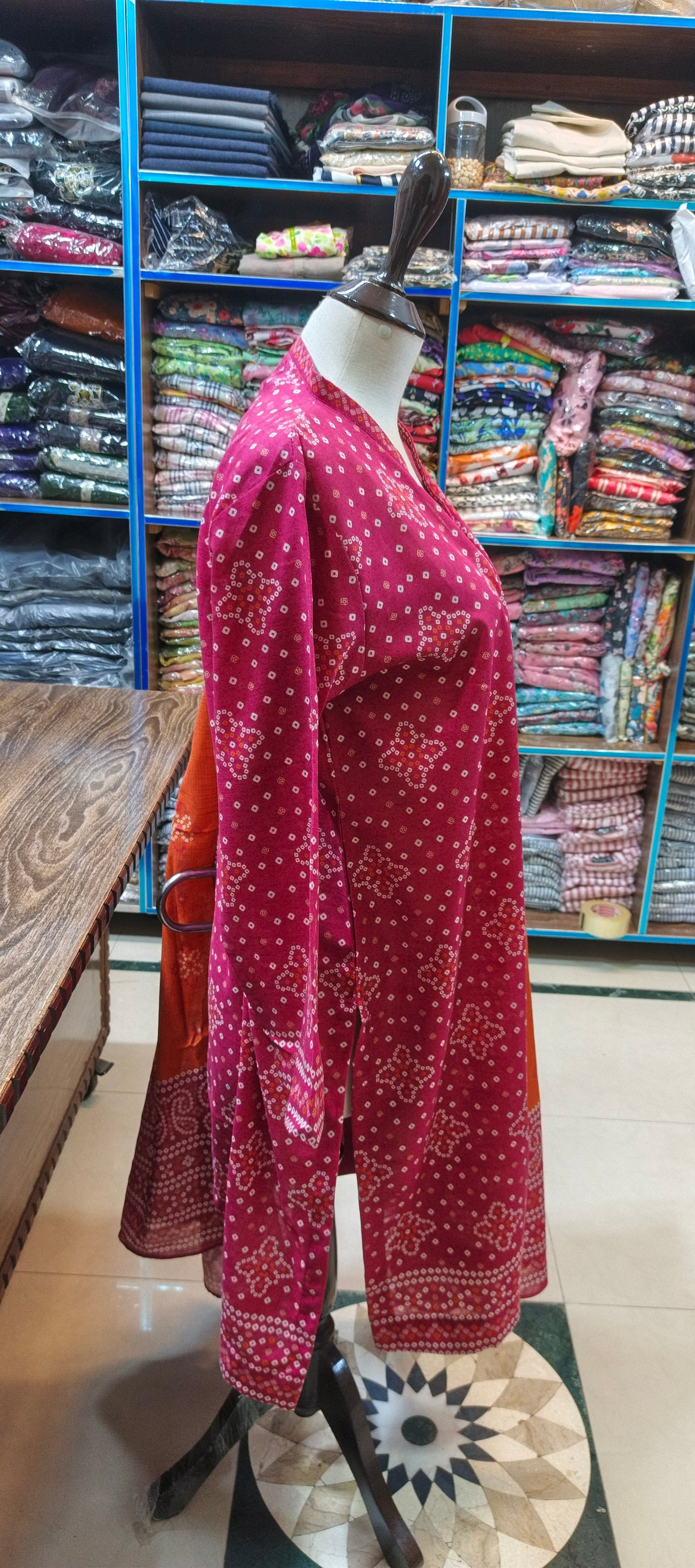 Bin saeed khaddar stiched co ord set 3 pc