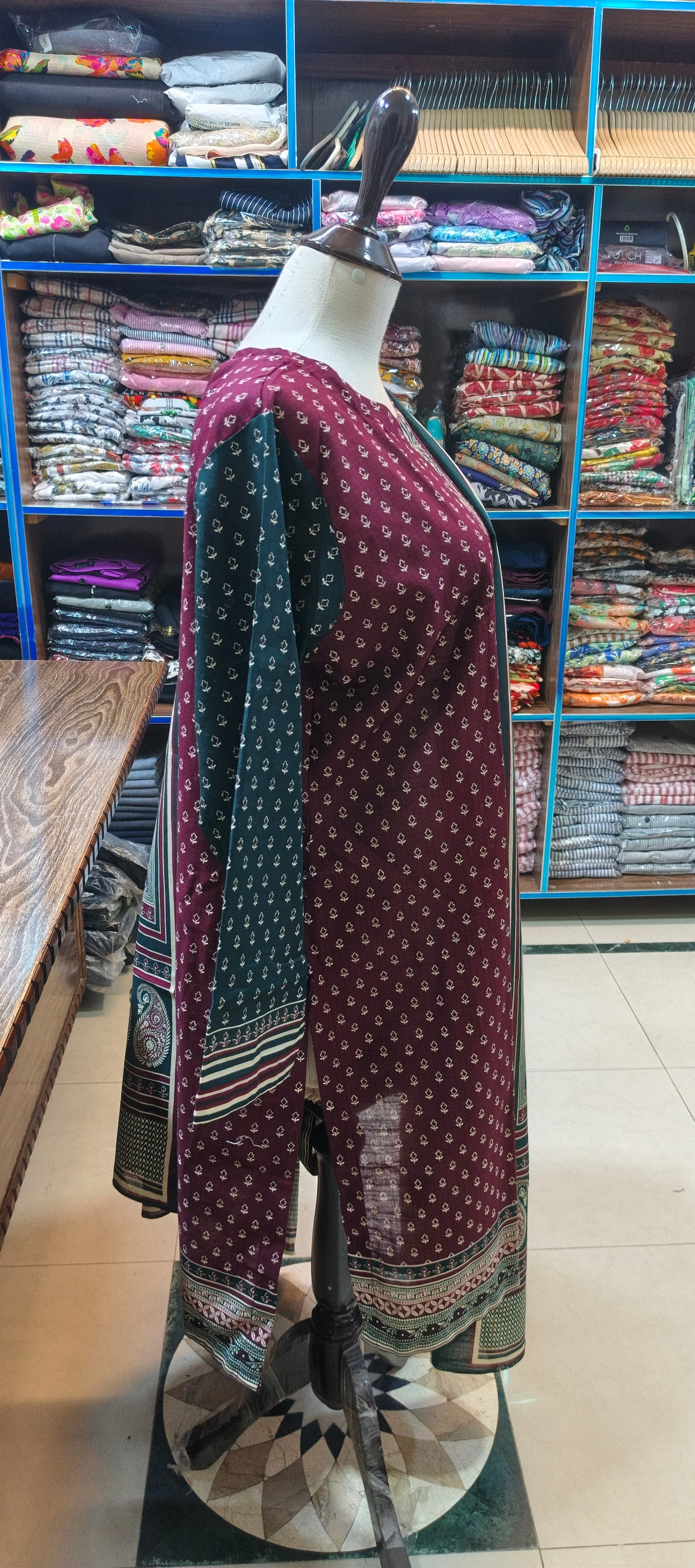 Bin saeed khaddar stiched 3 pc