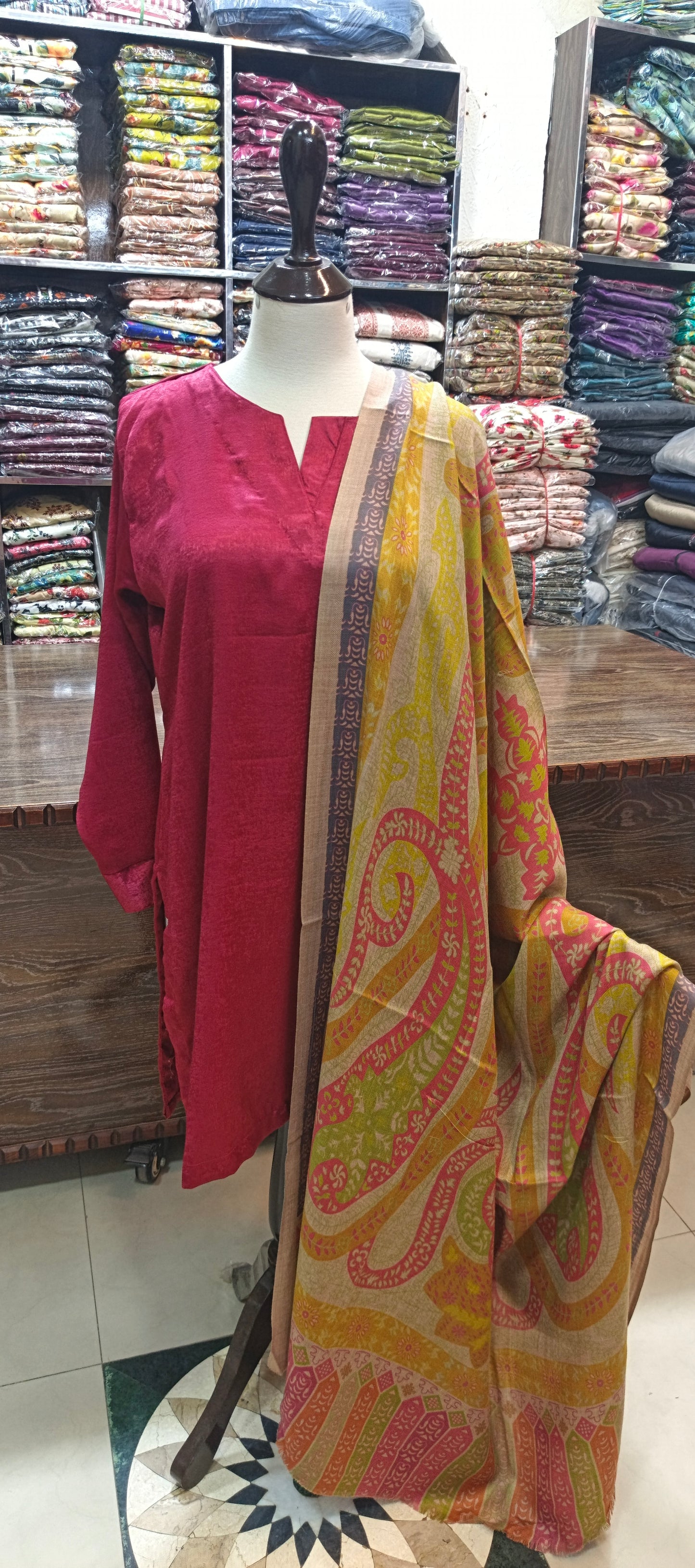 Velvet silk short co ord set