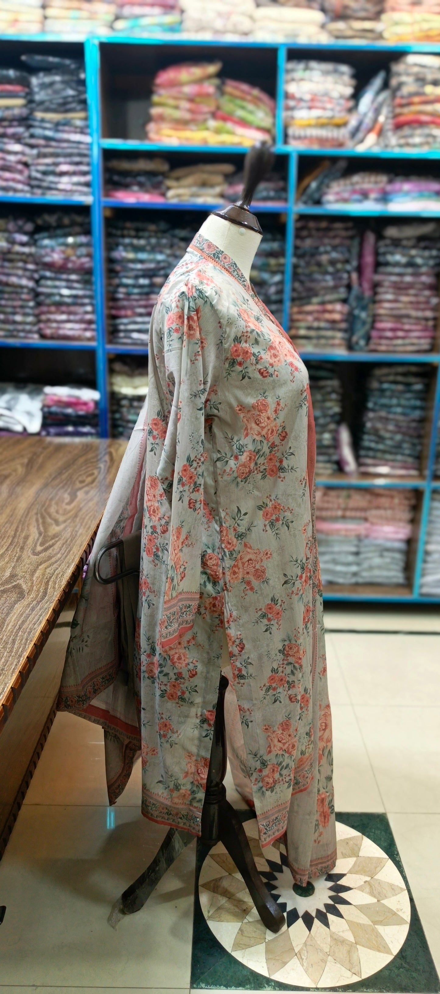 Bin saeed premium lawn stiched shalwar kameez 3 pcGap