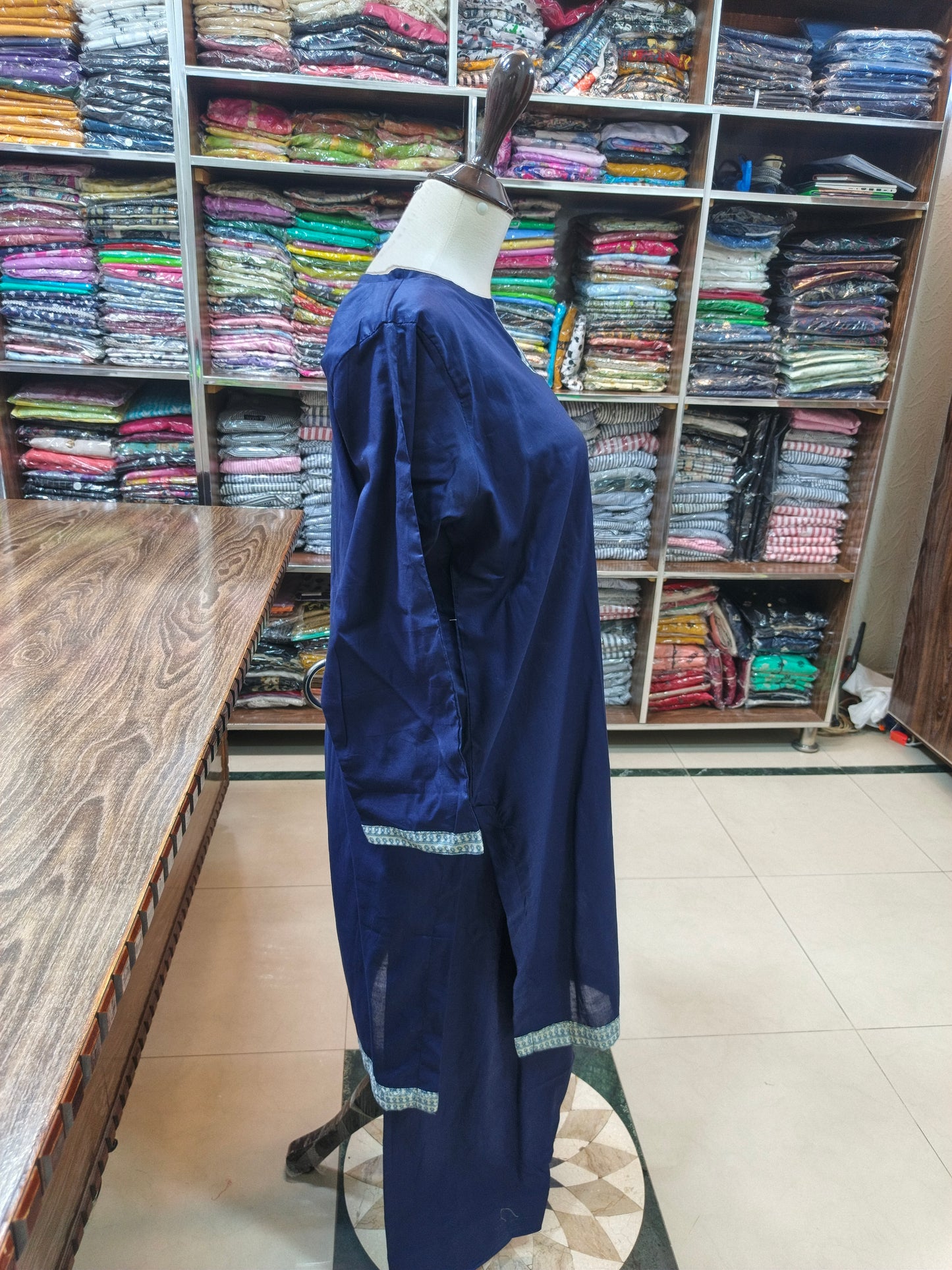 Solid pure lawn stiched shalwar kameez 2 pc