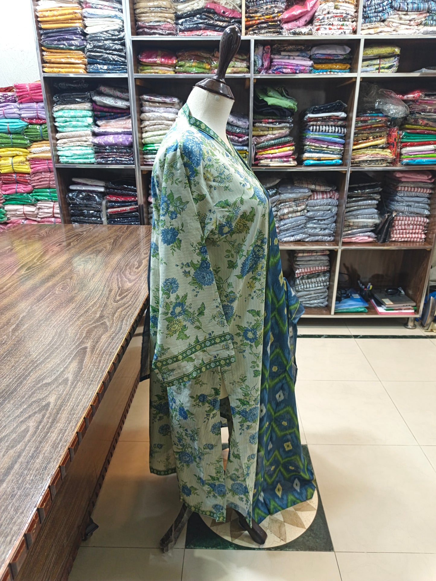 Binsaeed premium lawn stiched shirt trouser 3 pc psta
