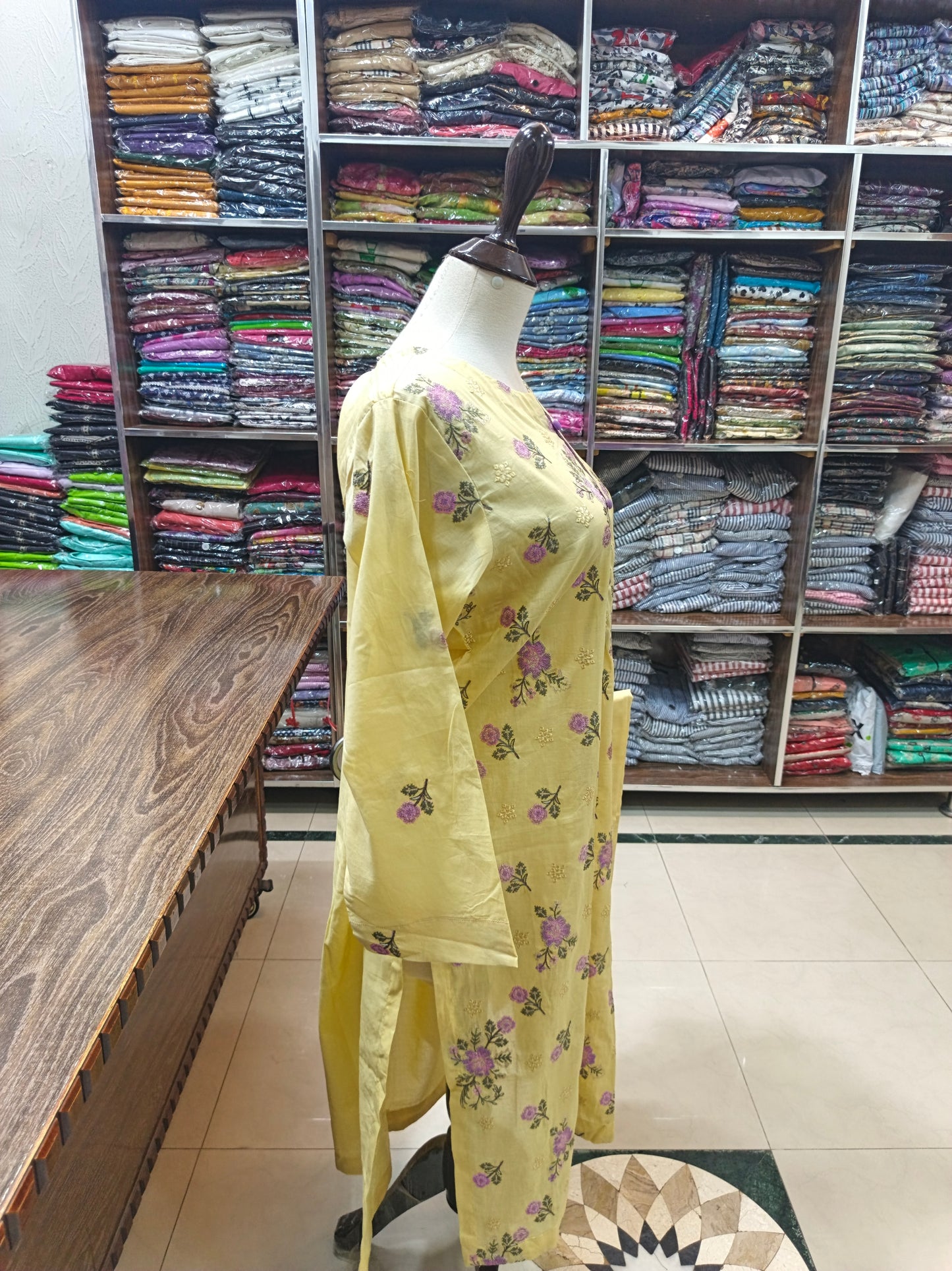 Breeze embroidered lawn stiched long shirt trouser 2pc csylo