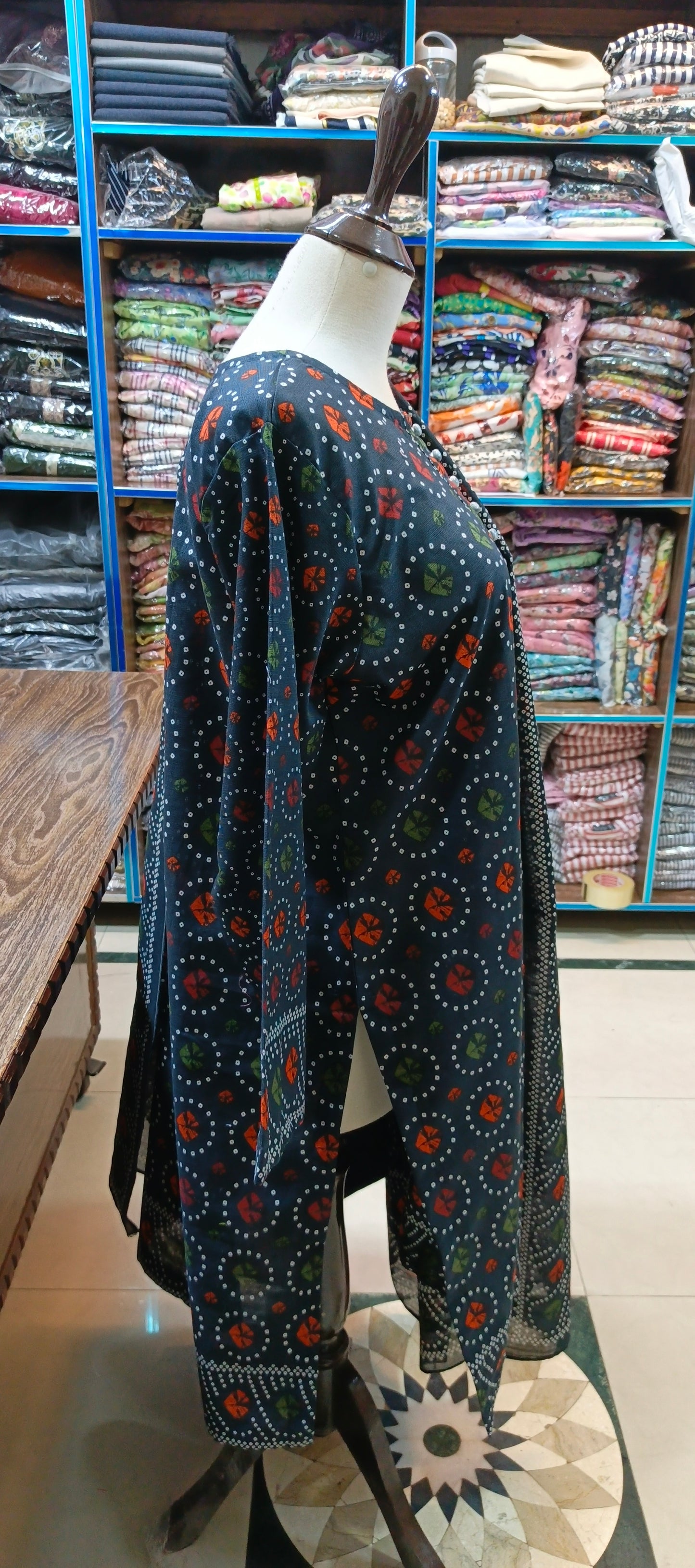 Bin saeed khaddar stiched 3 pc co ord set