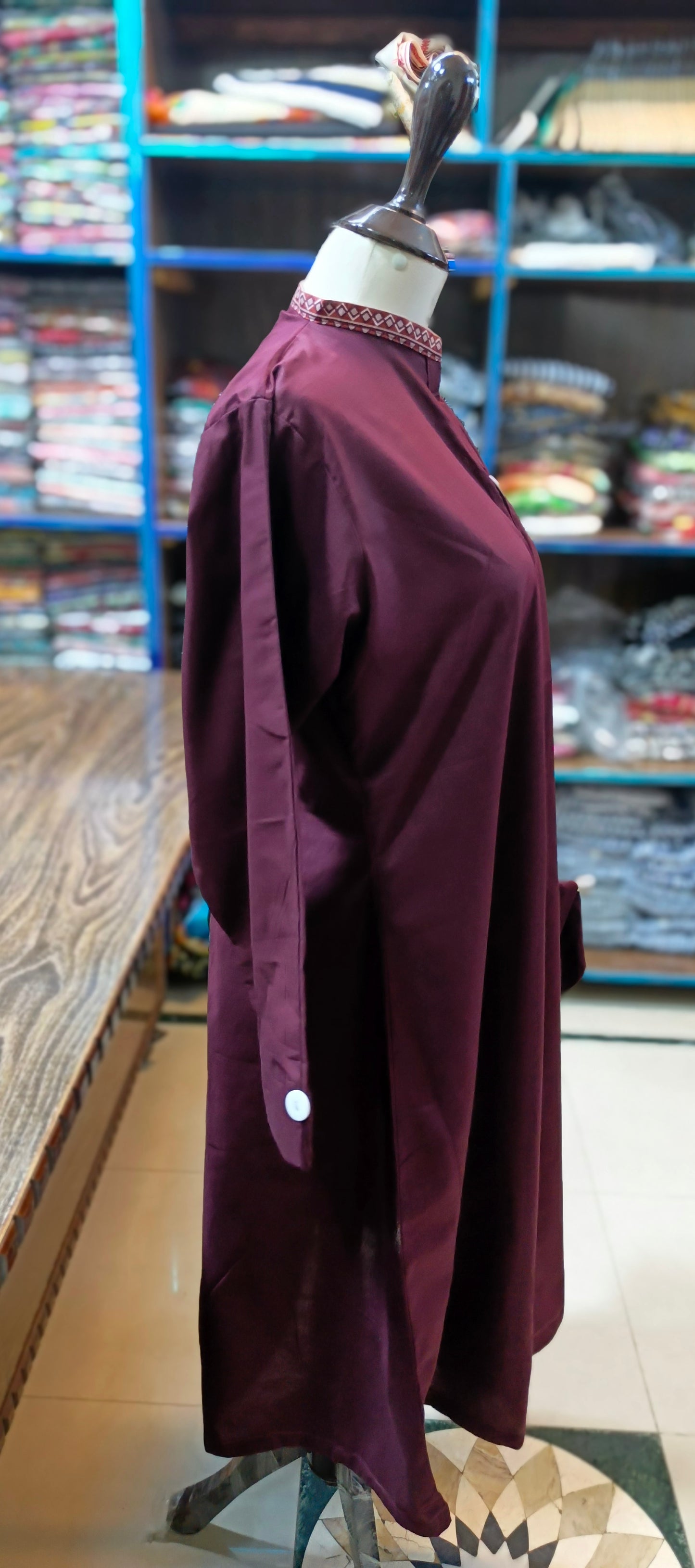 Bin saeed khaddar long stiched A line