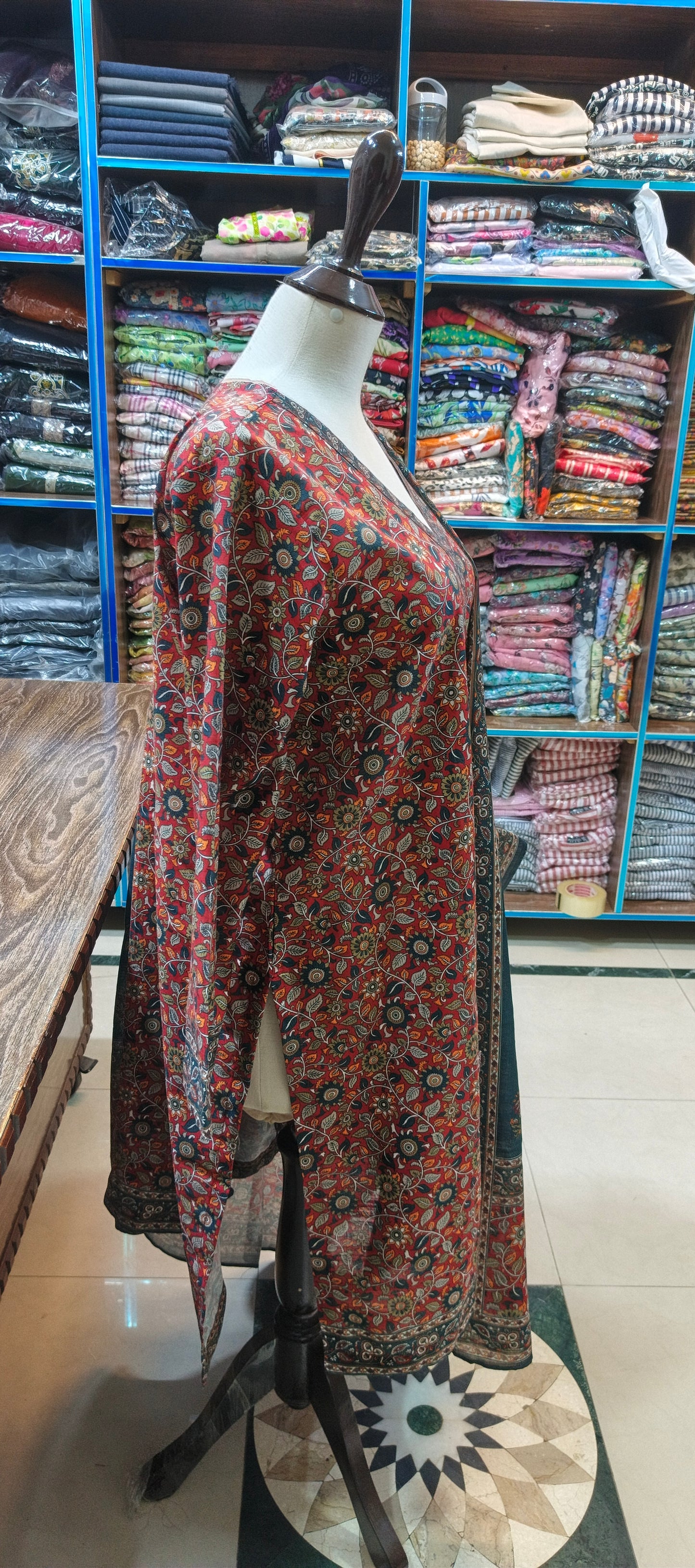 Bin saeed khaddar stiched co ord set 3 pc