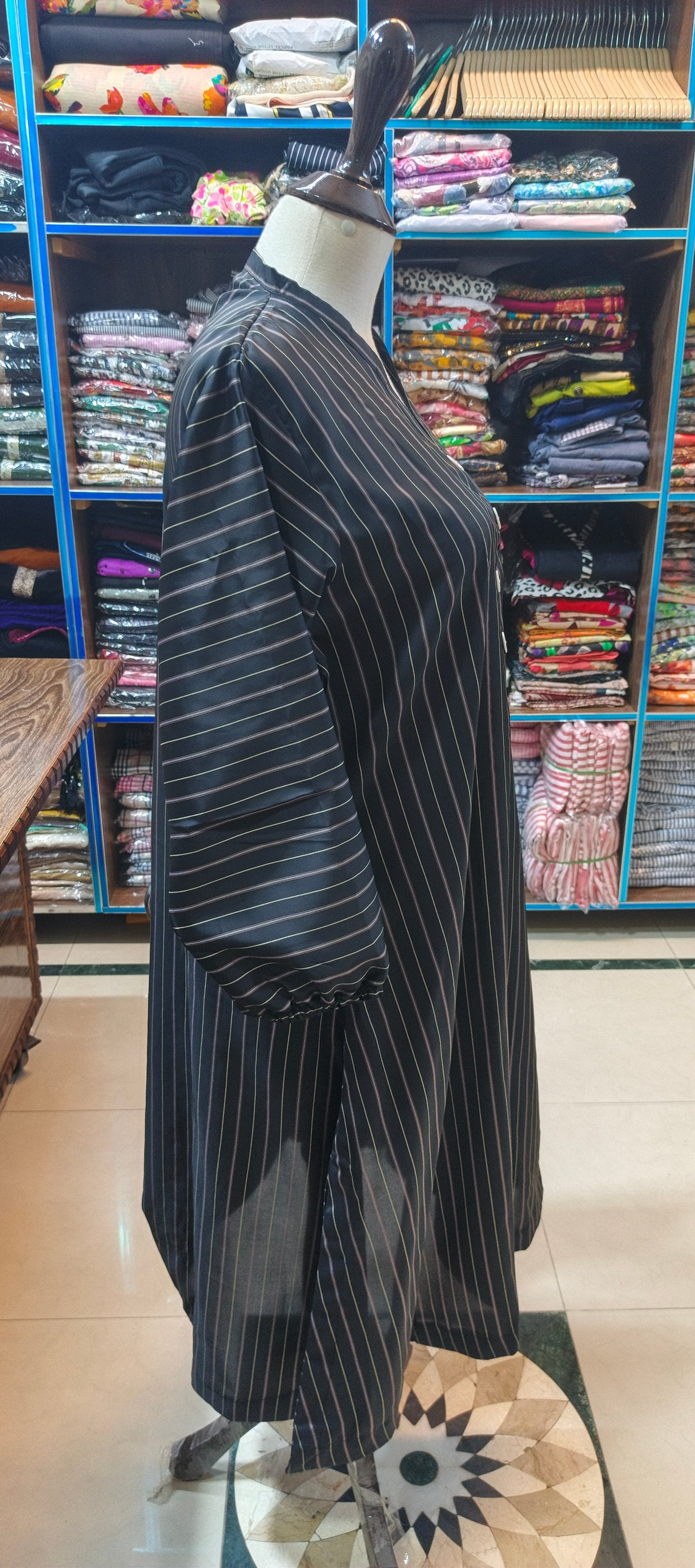 Silk A line stiched 2 pc