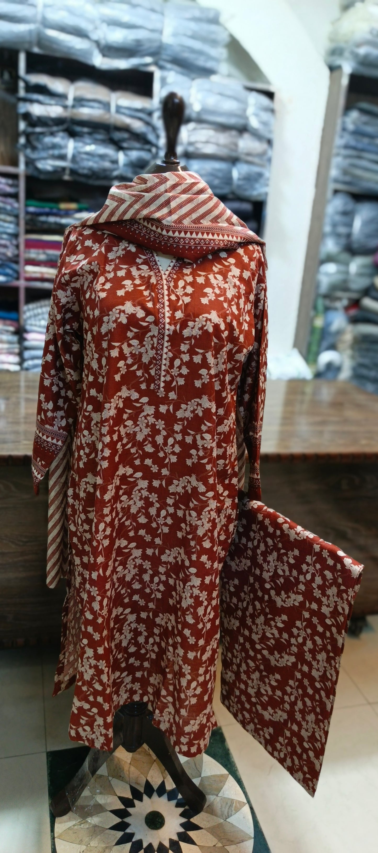 Safina khaddar stiched 3 pc