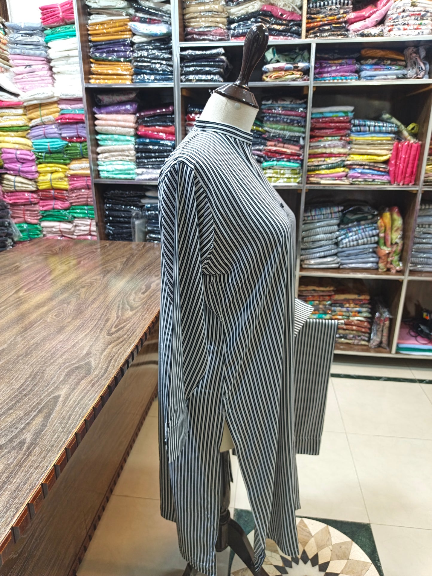 Linen stiched shirt trouser stiched 2 pc bw