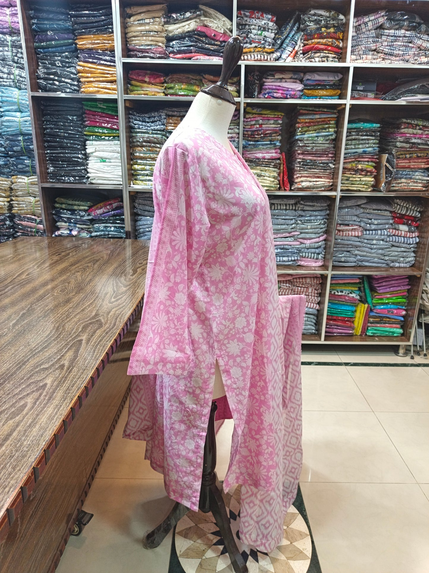 Binsaeed premium lawn stiched shirt trouser stiched 3pc Bpnk