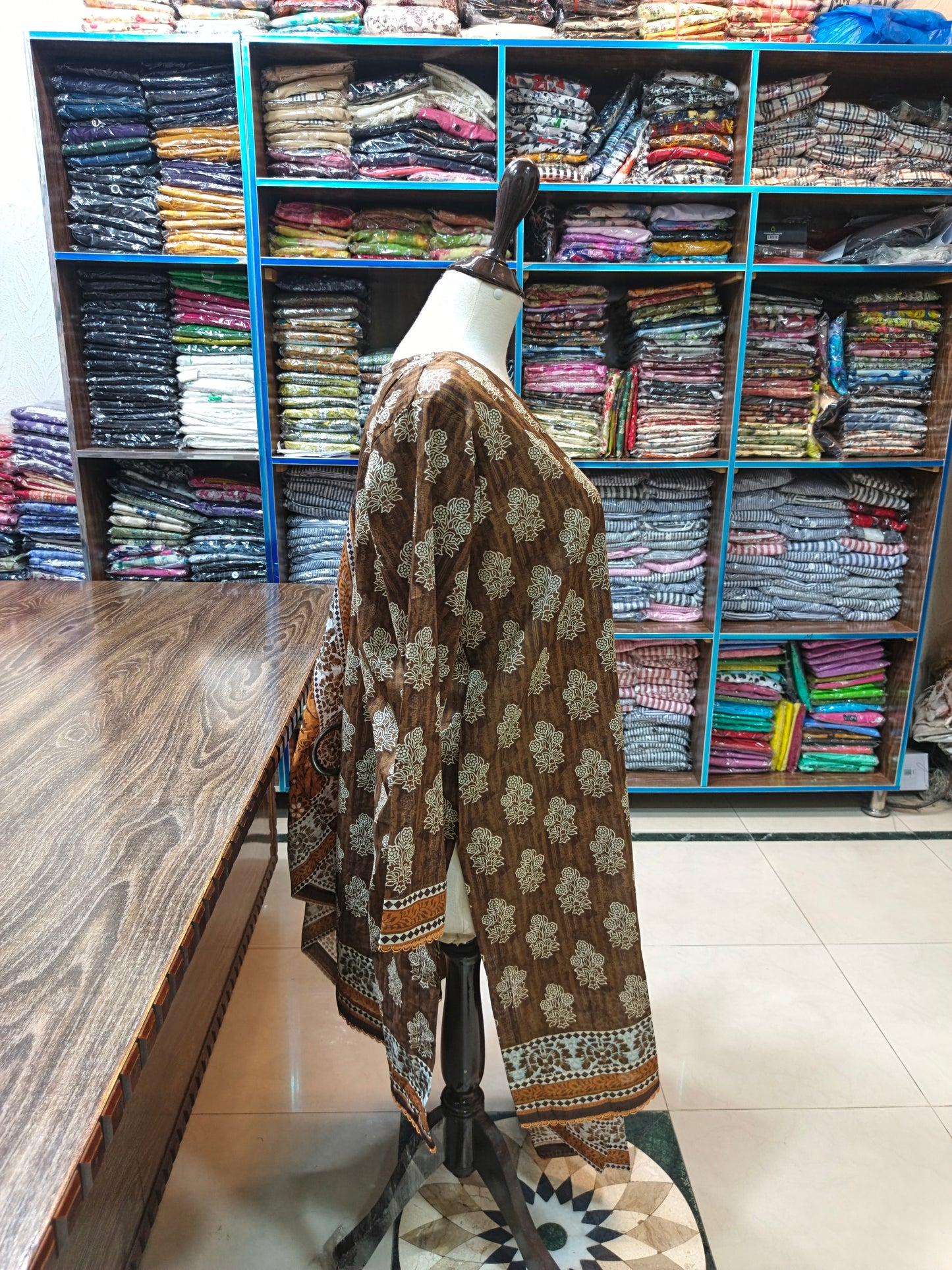 Bin saeed premium lawn shirt trouser stiched 3pc brnmst