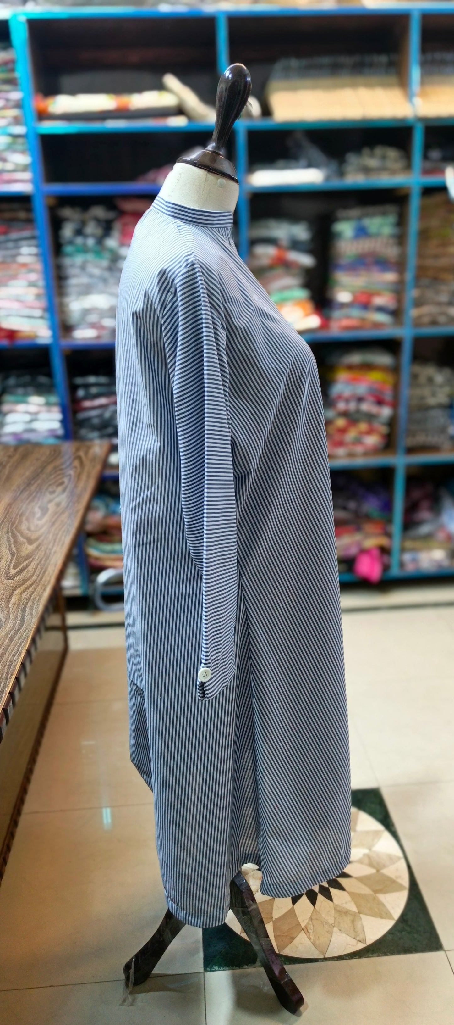 Denim A line stiched 2 pc