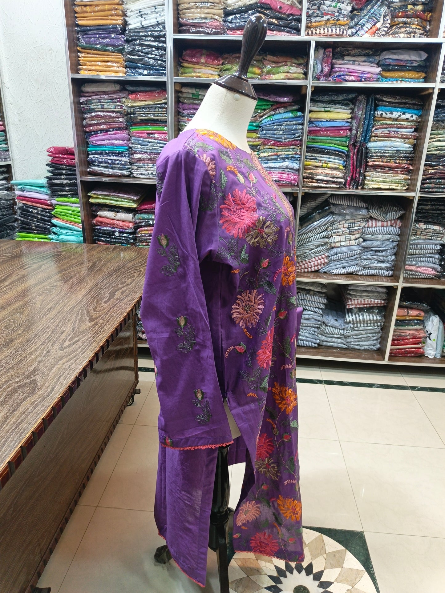 Breeze embroidered lawn stiched long shirt trouser 2 pc bjprp