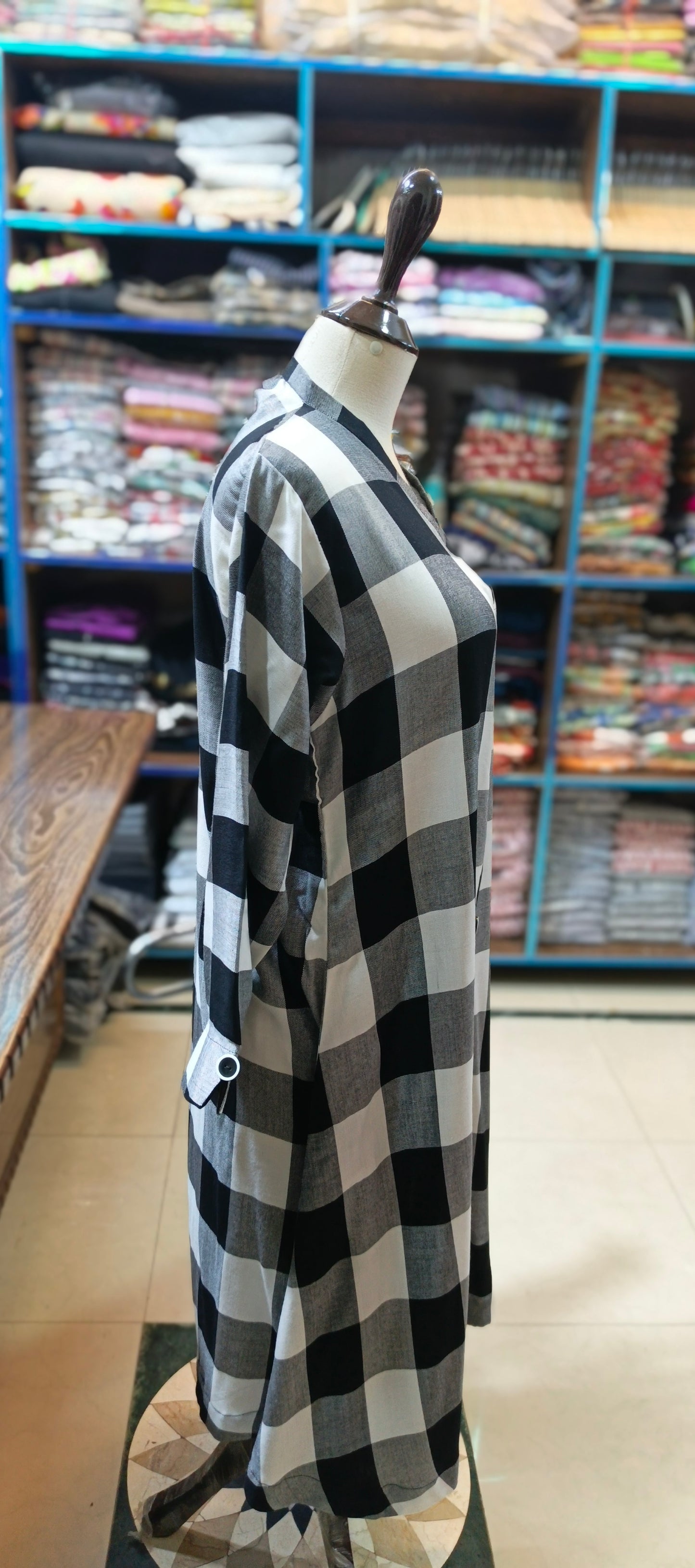 Winter fabric A line stiched 2 pc