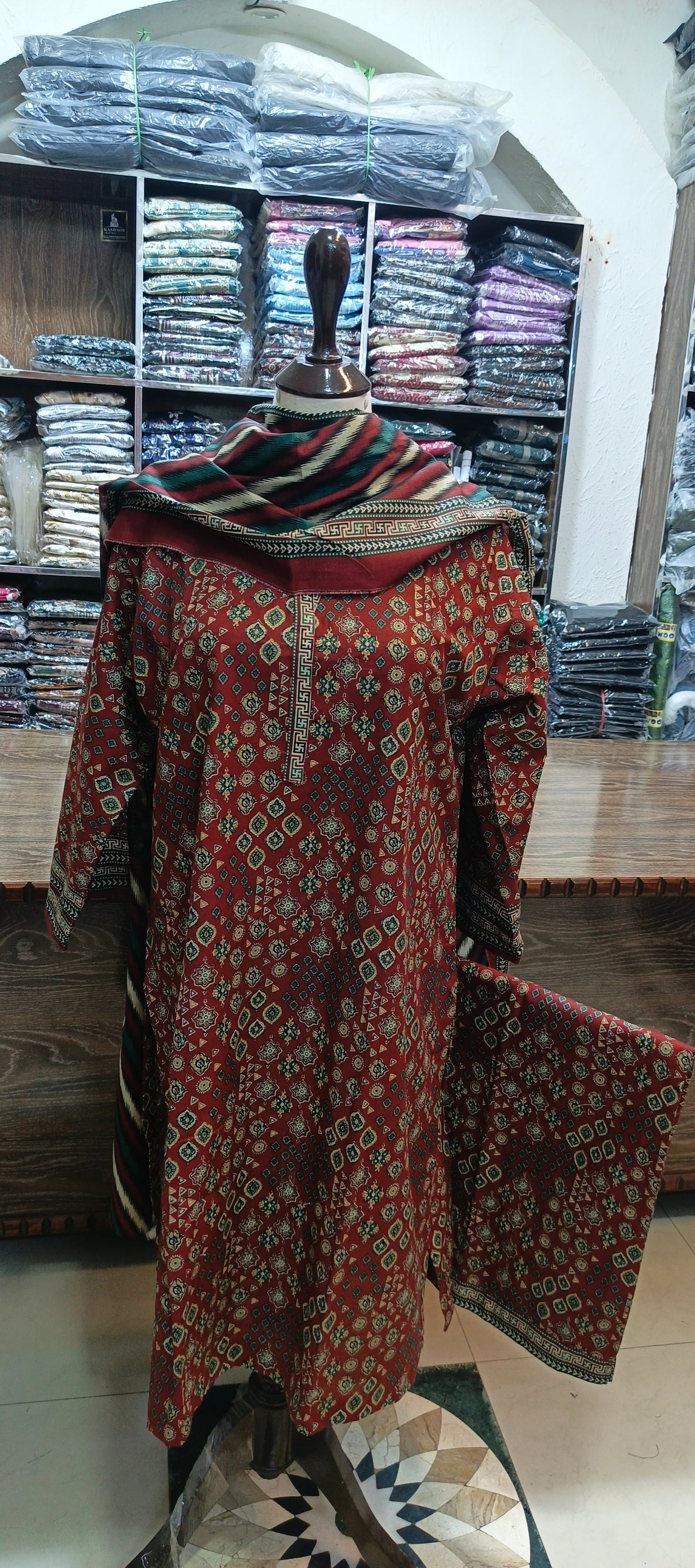 Bin saeed khaddar stiched 3 pc