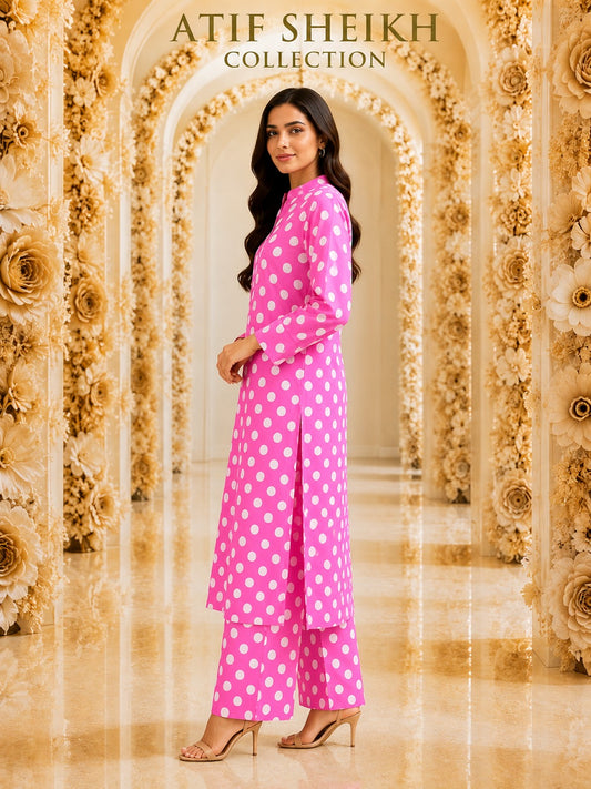 Linen stiched long shirt trouser 2pc pdroolka