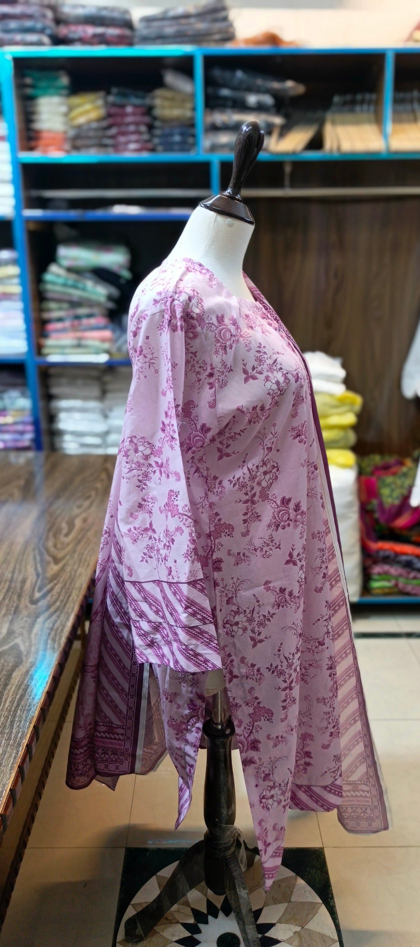Safina premium lawn farshi shalwar 3 pc