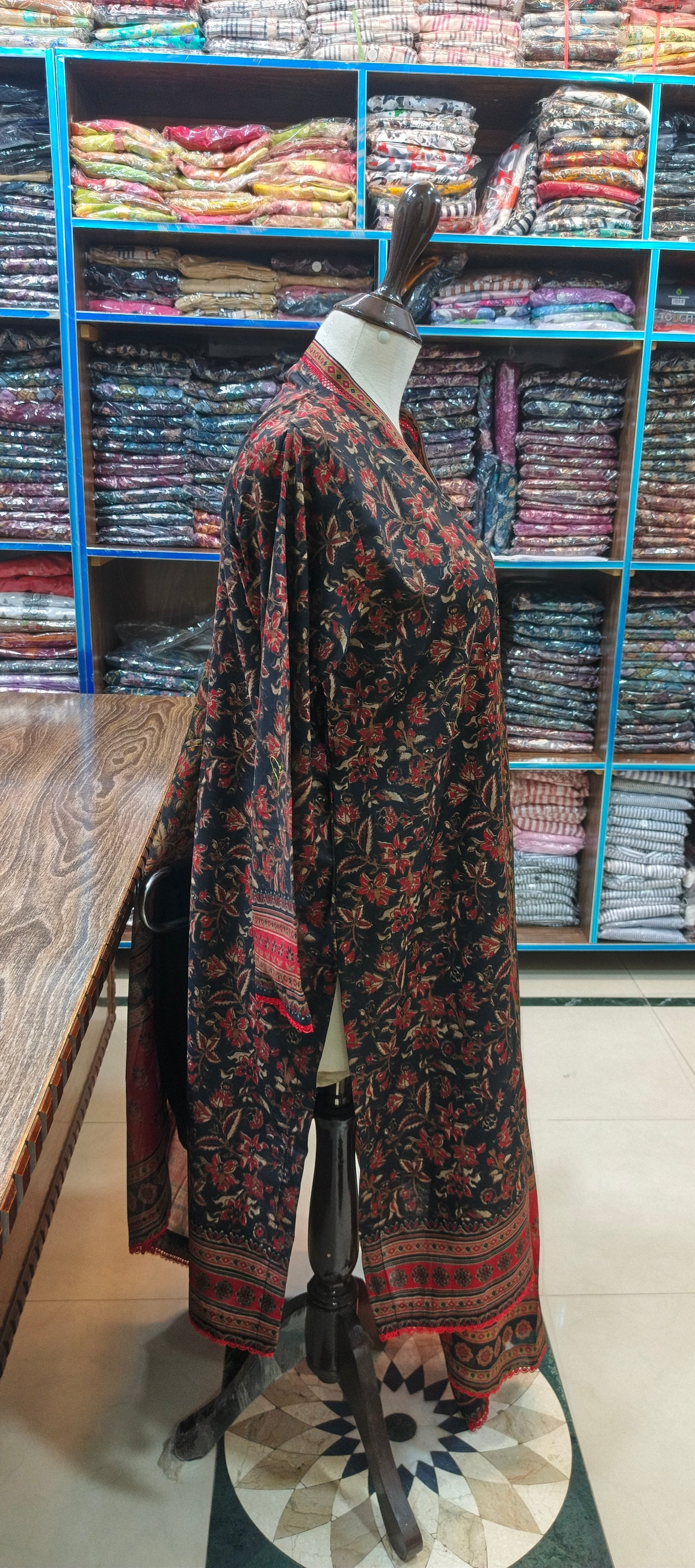 Bin saeed lawn stiched shalwar kameez 3 pc