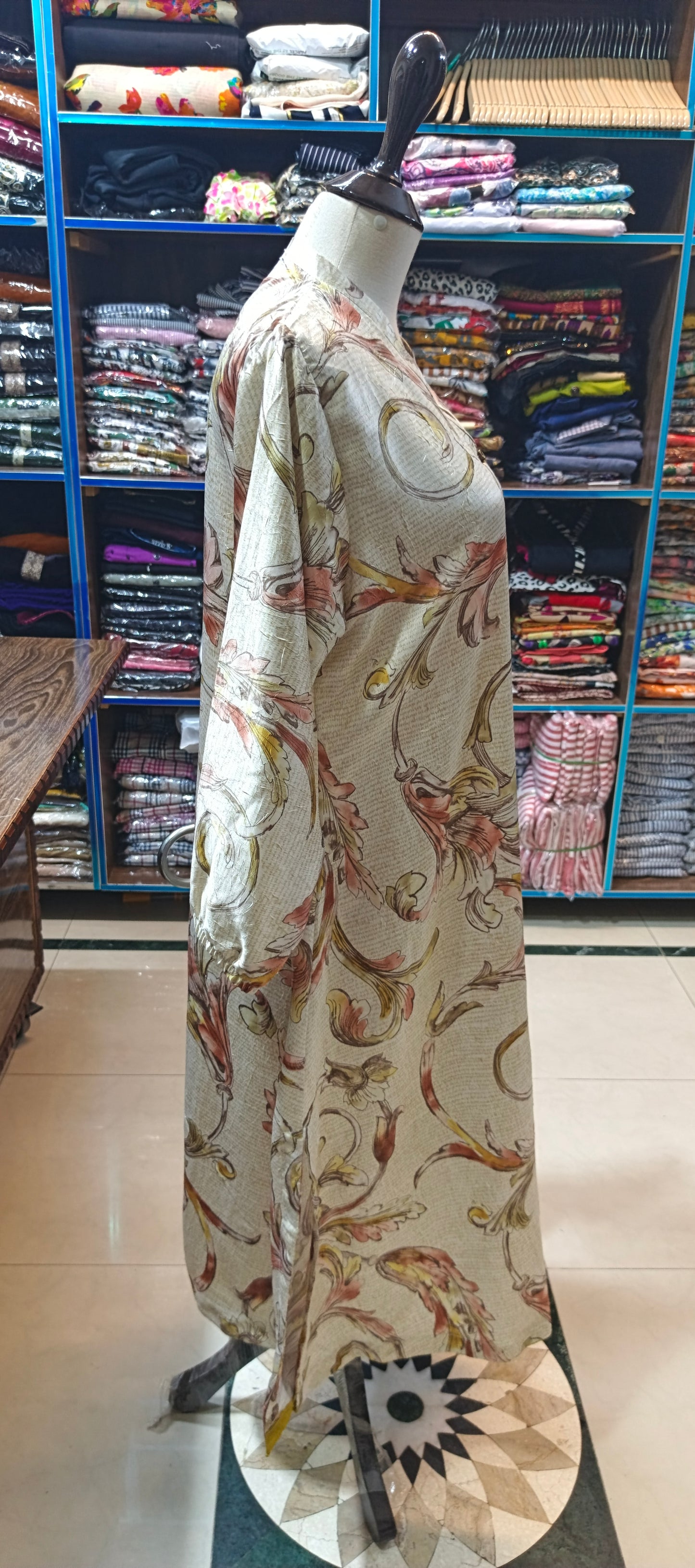 Silk A line stiched 2 pc