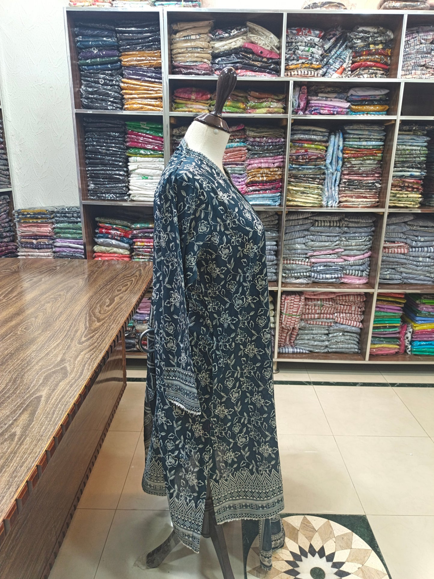 Binsaeed premium lawn stiched shalwar kameez 3pc mogfl