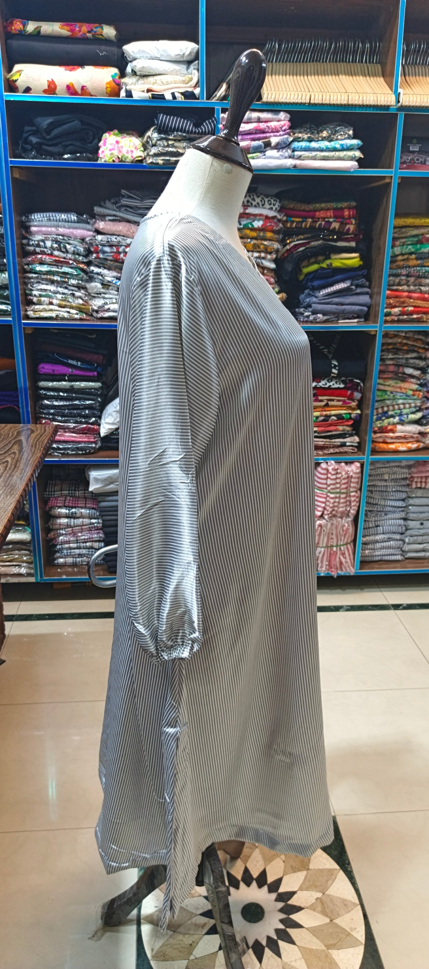Silk A line stiched 2 pc
