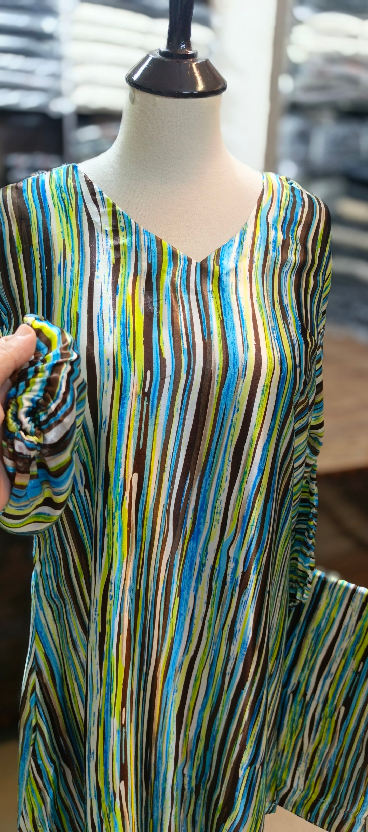 Silk stiched A line 2 pc