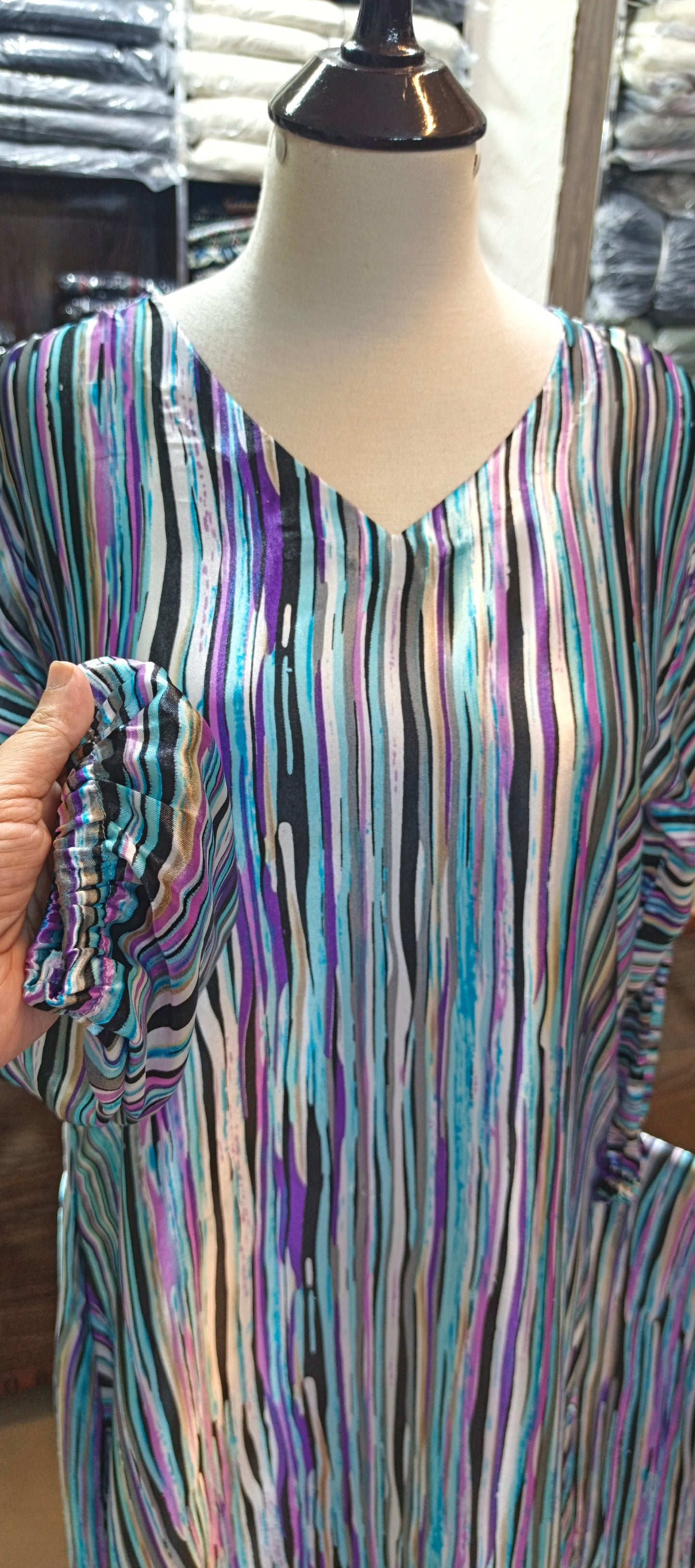 Silk stiched A line